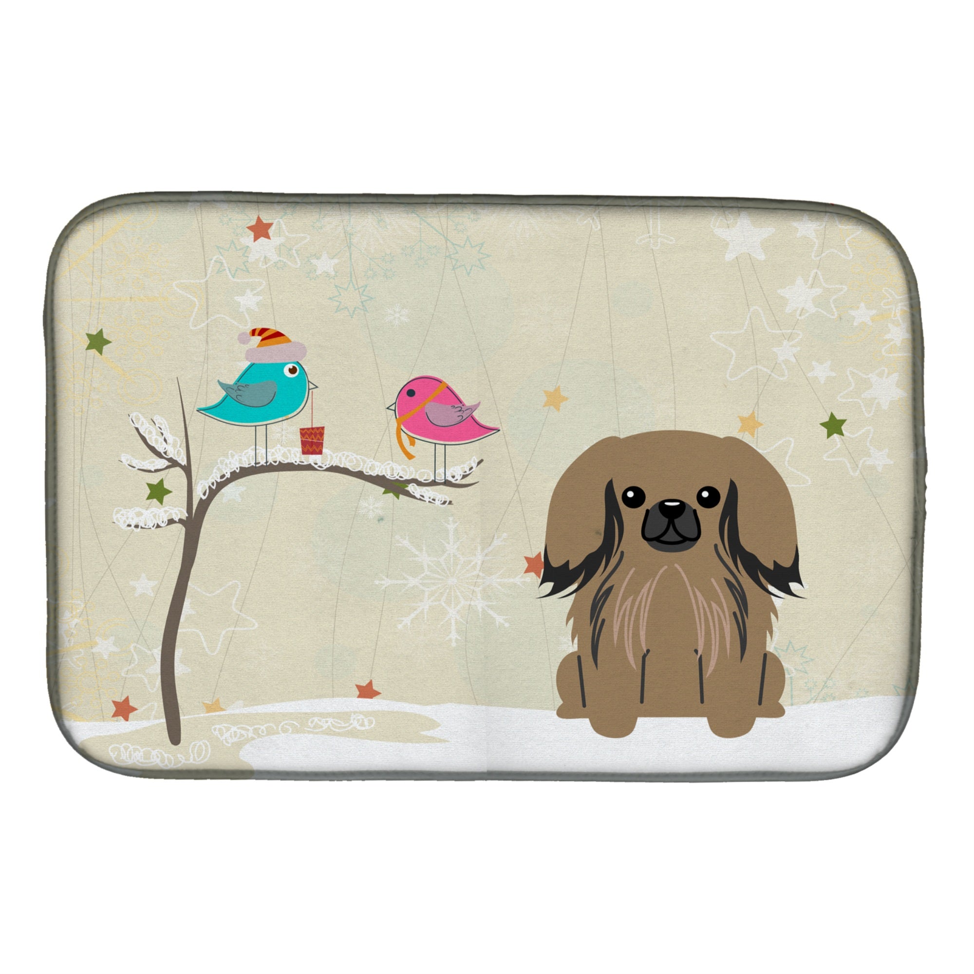 Caroline'S Treasures Bb2574Ddm Dish Drying Mat, 14 X 21, Christmas Presents