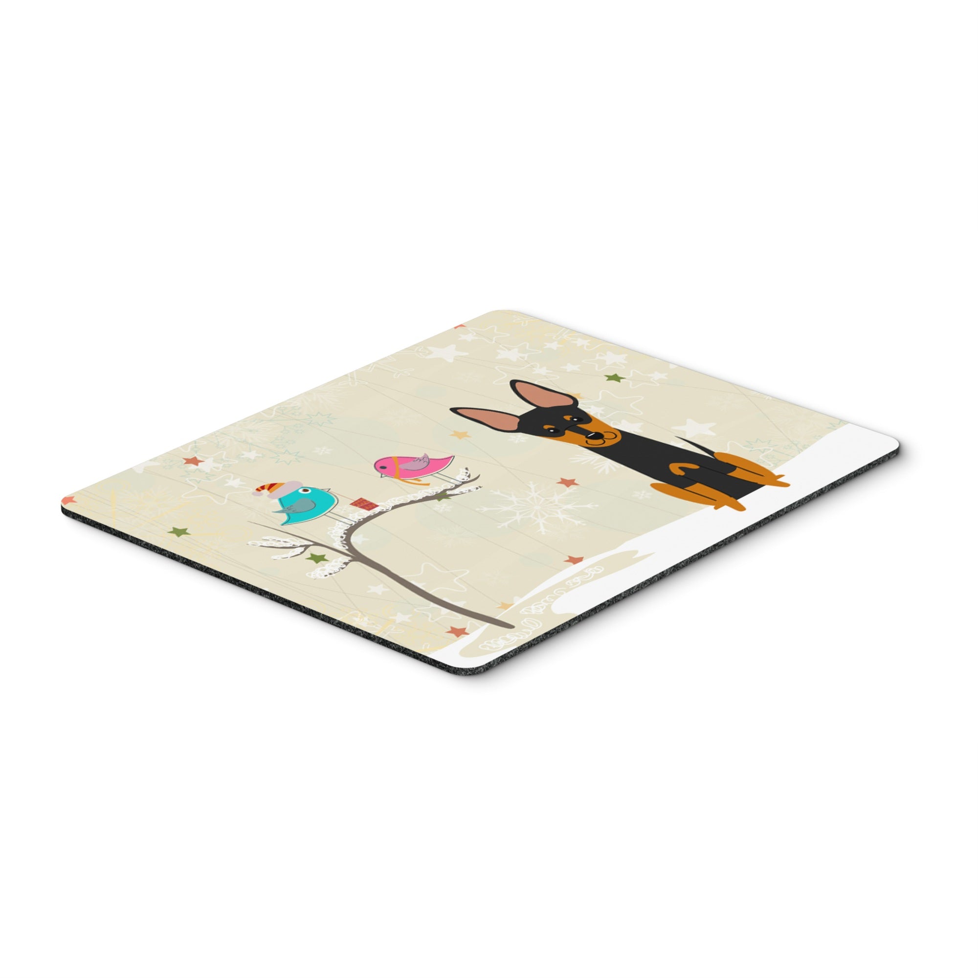 Caroline'S Treasures Christmas Presents, English Toy Terrier Mouse Pad,  Multicolor, 7.75X9.25 (Bb2581Mp)