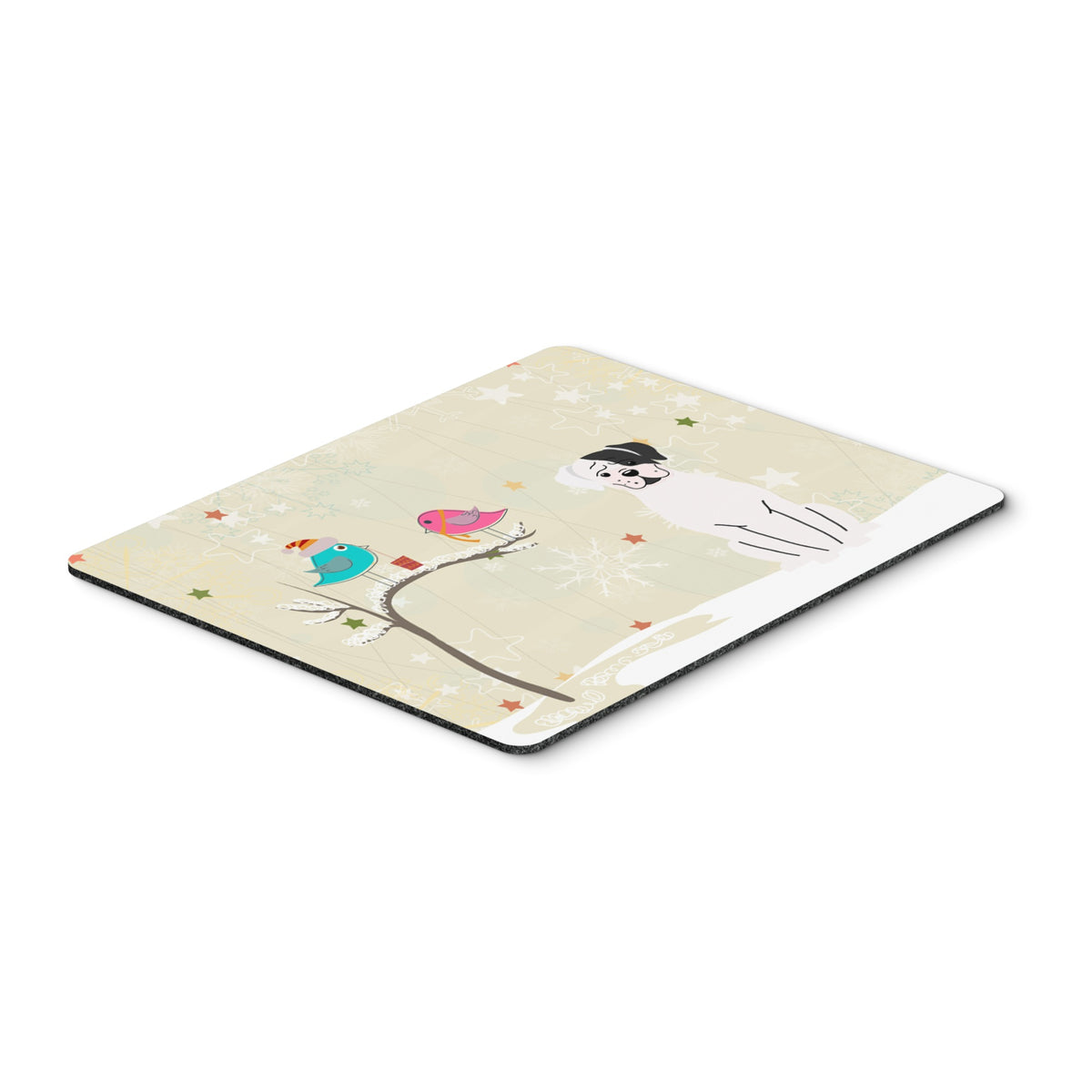 Caroline'S Treasures Christmas Presents, White Boxer Cooper Mouse Pad,  Multicolor, 7.75X9.25 (Bb2586Mp)