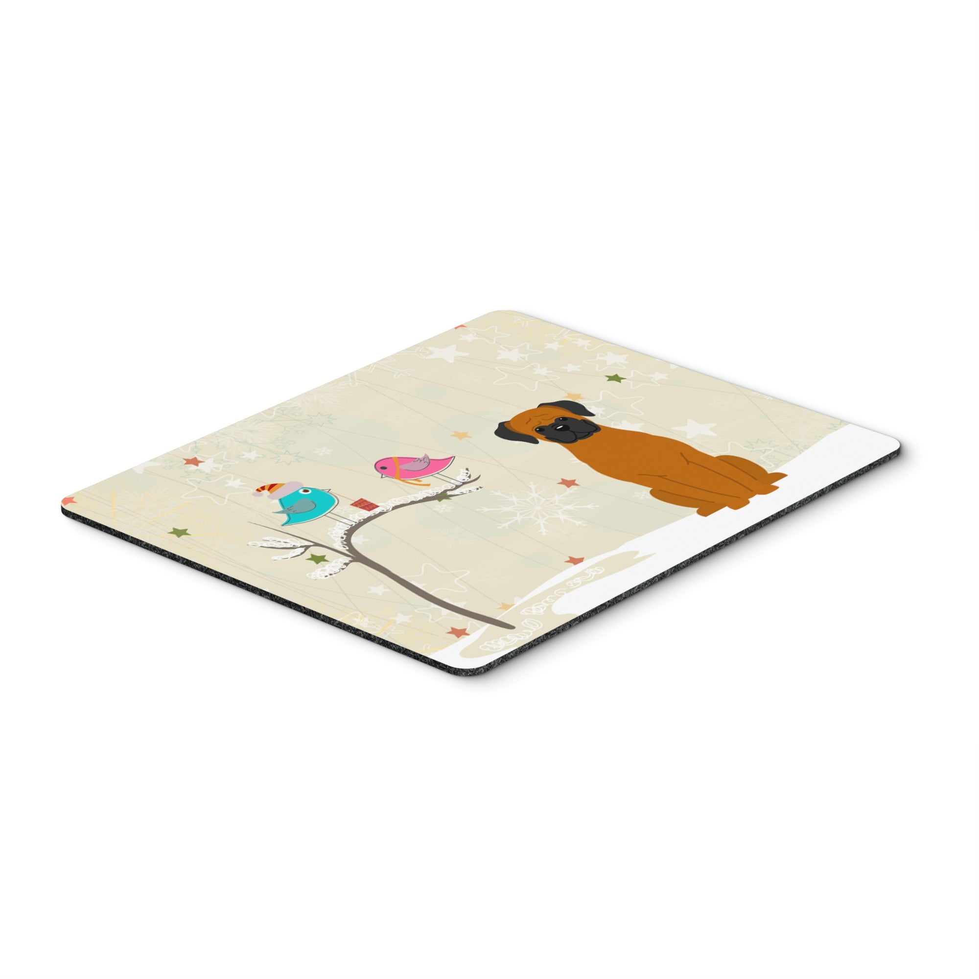 Caroline'S Treasures Christmas Presents, Fawn Boxer Mouse Pad,  Multicolor, 7.75X9.25 (Bb2587Mp)