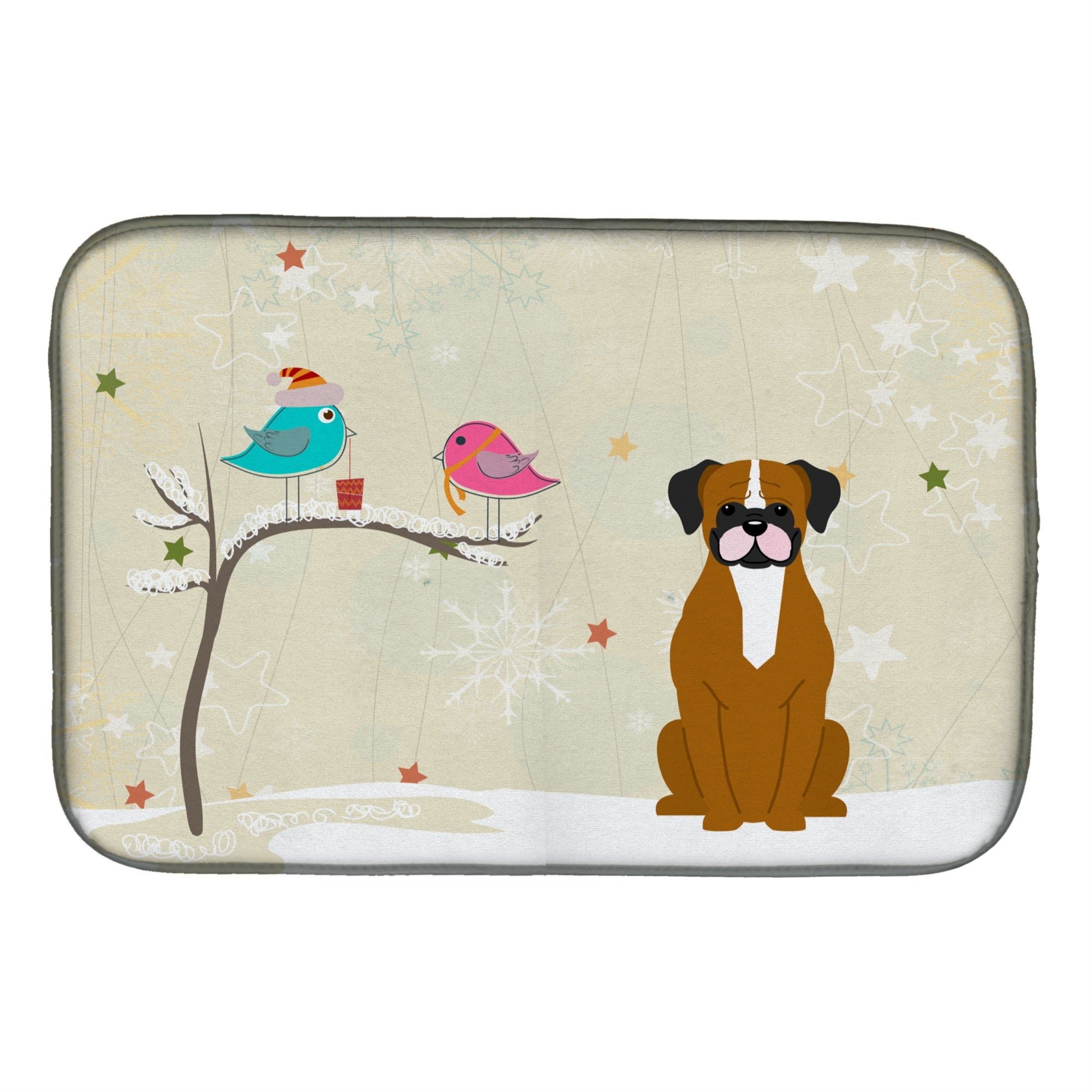 Caroline'S Treasures Christmas Presents Dish Drying Mat, 14 X 21