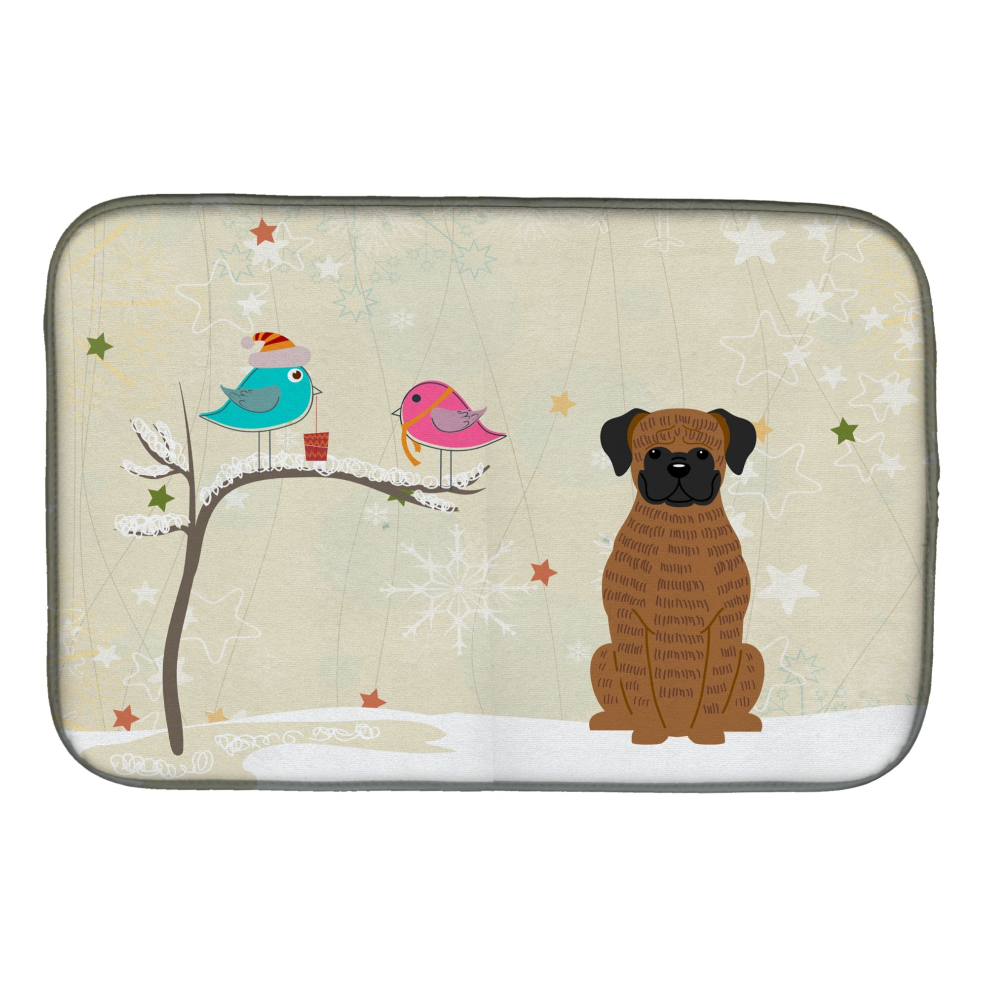 Caroline'S Treasures Bb2589Ddm Dish Drying Mat, 14 X 21, Christmas Presents