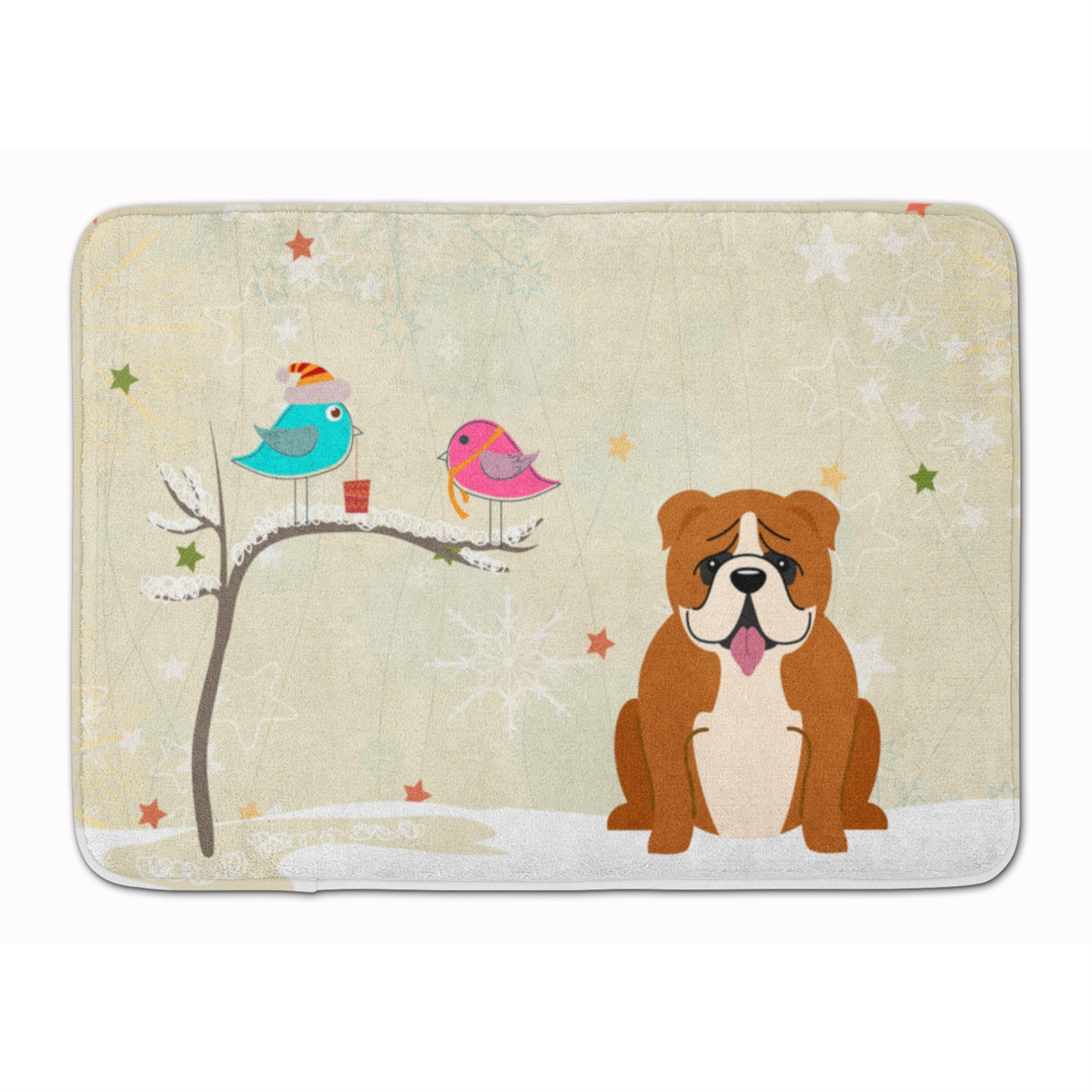 Caroline'S Treasures Christmas English Bulldog Red White, 19 X 27, Multicolor