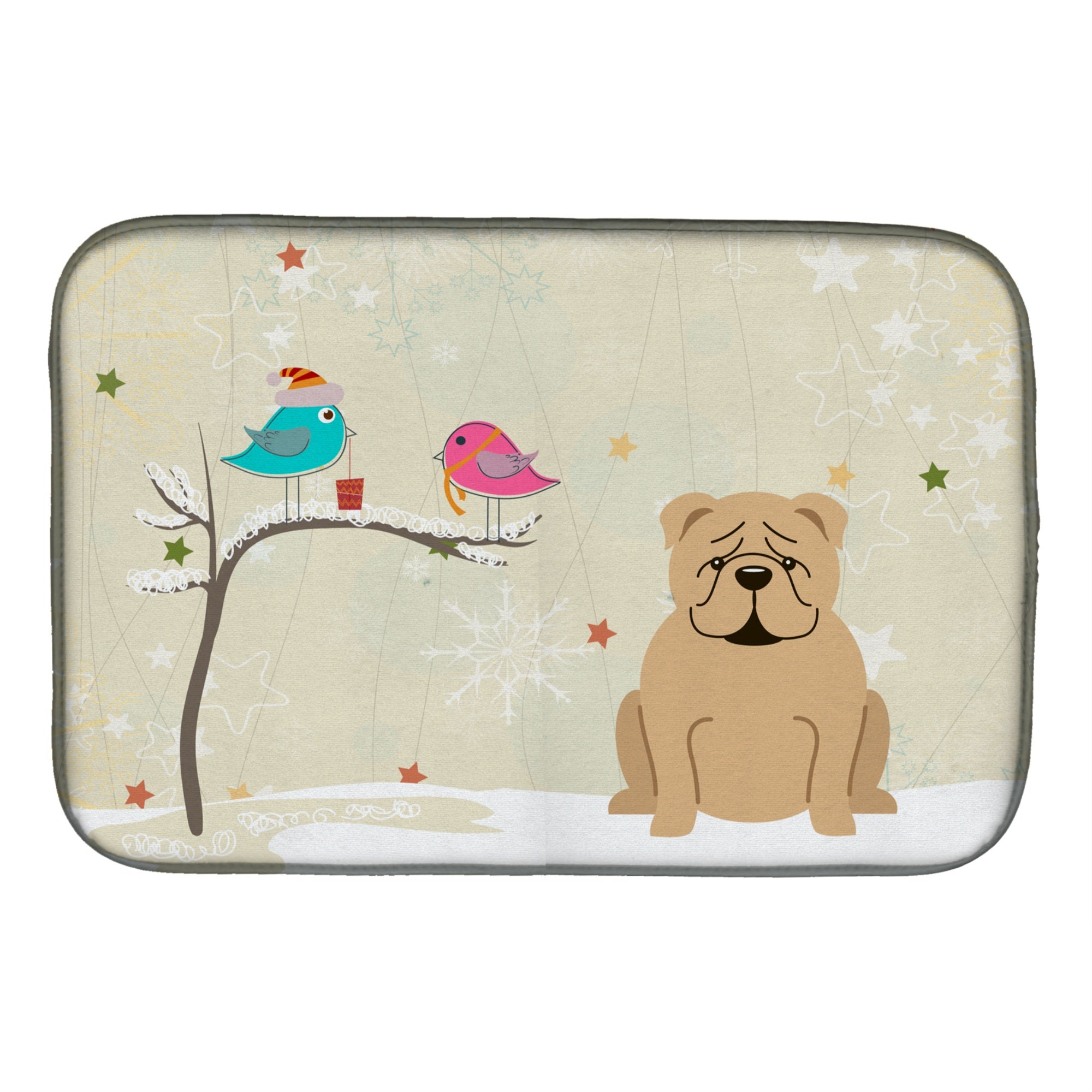 Caroline'S Treasures Bb2596Ddm Dish Drying Mat, 14 X 21, Christmas Presents