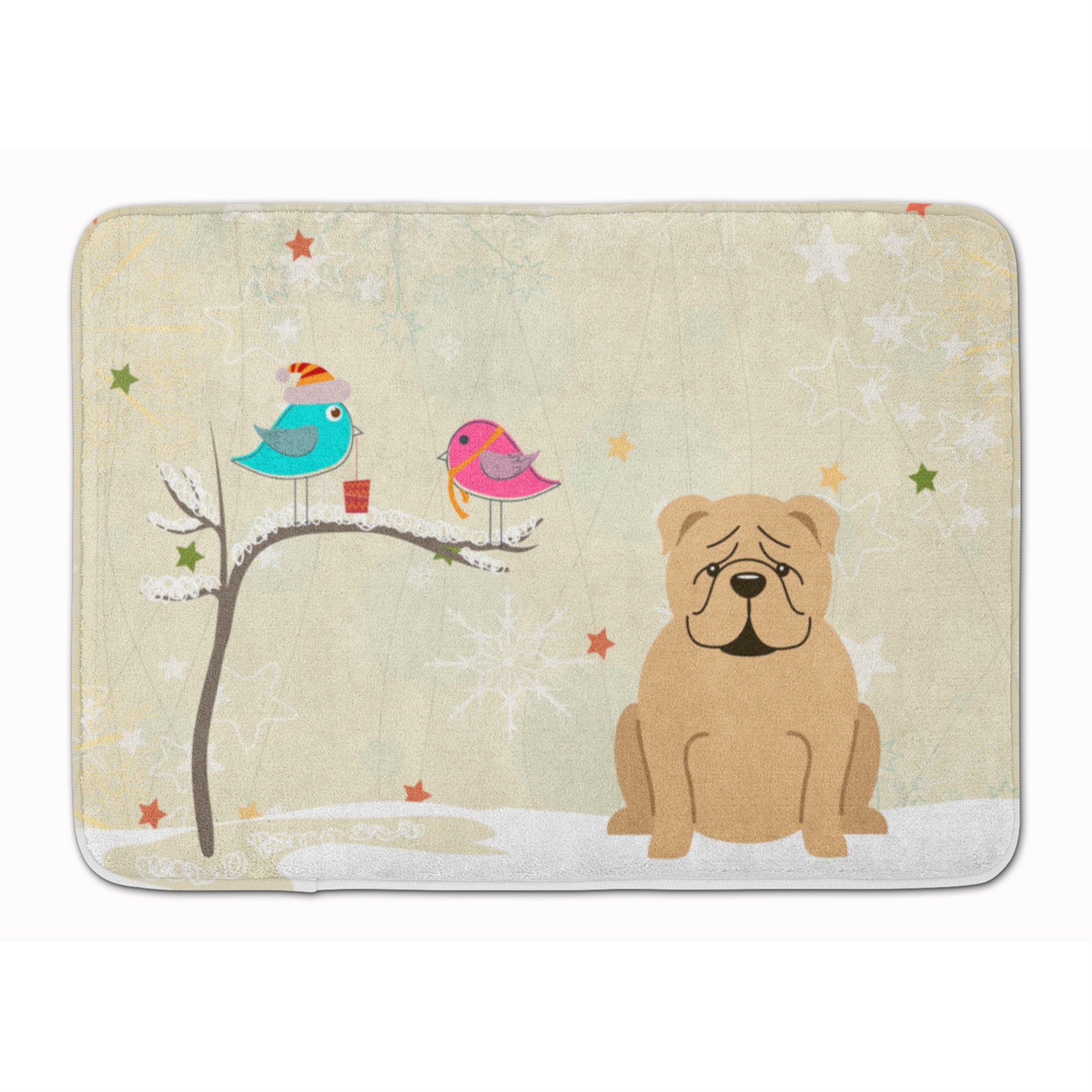 Caroline'S Treasures Christmas Presents English Bulldog Fawn, 19 X 27, Multicolor