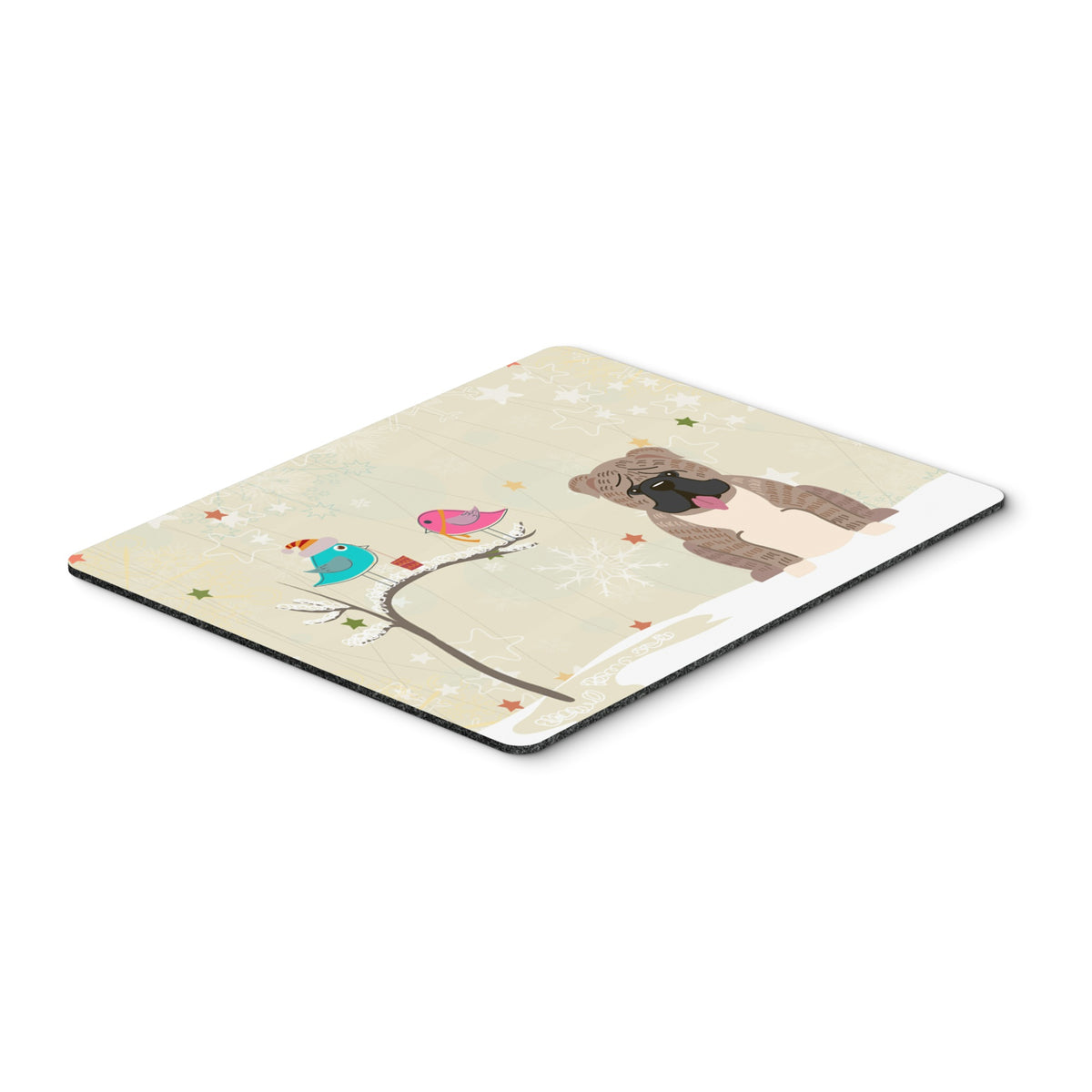 Caroline'S Treasures Christmas Presents, Bulldog Brindle Mouse Pad,  Multicolor, 7.75X9.25 (Bb2598Mp)