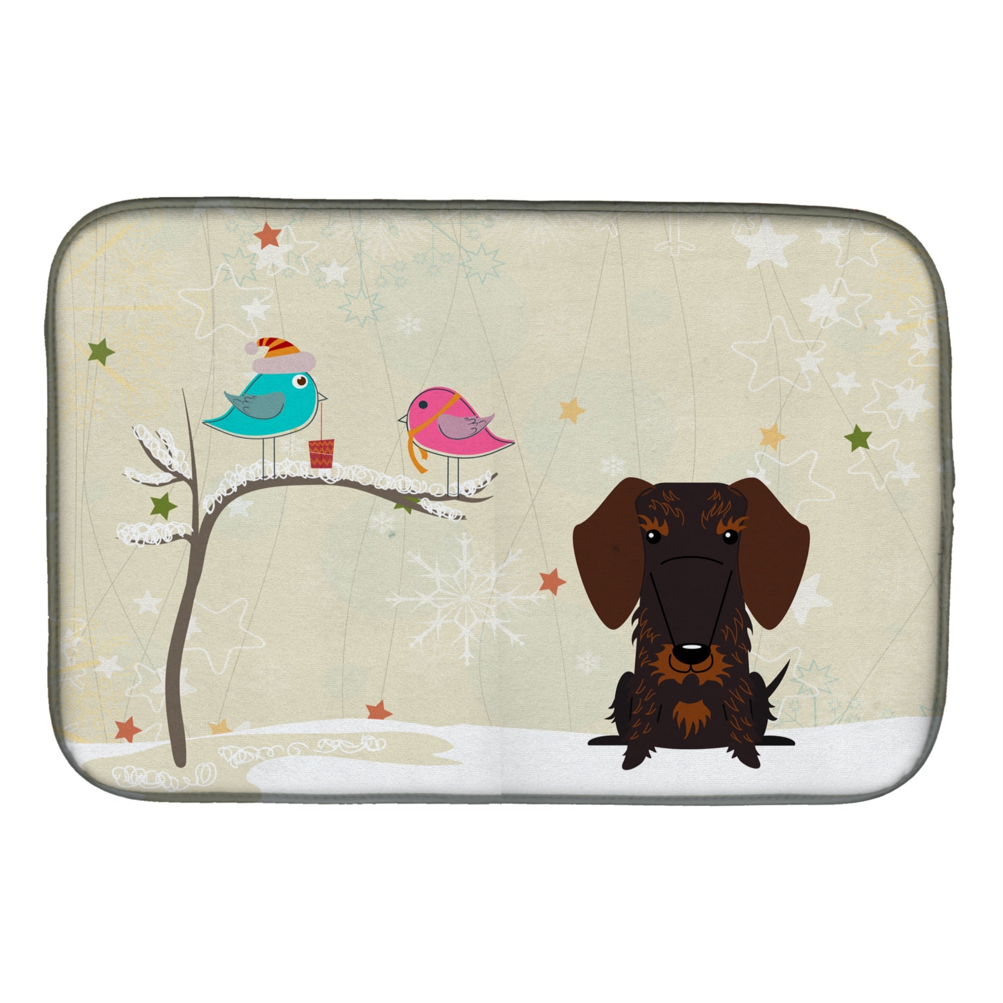 Caroline'S Treasures Bb2601Ddm Dish Drying Mat, 14 X 21, Christmas Presents