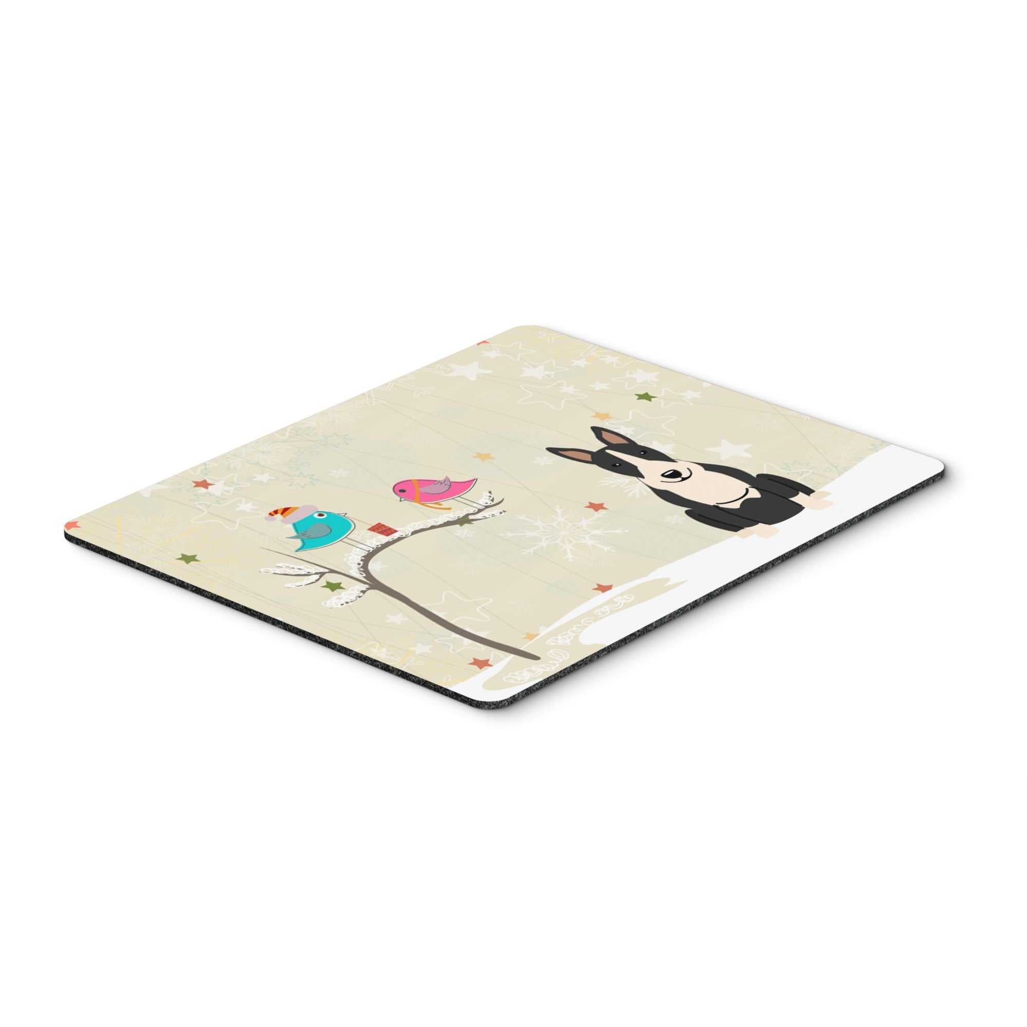 Caroline'S Treasures Christmas Presents, Bull Terrier Black White Mouse Pad,  Multicolor, 7.75X9.25 (Bb2605Mp)