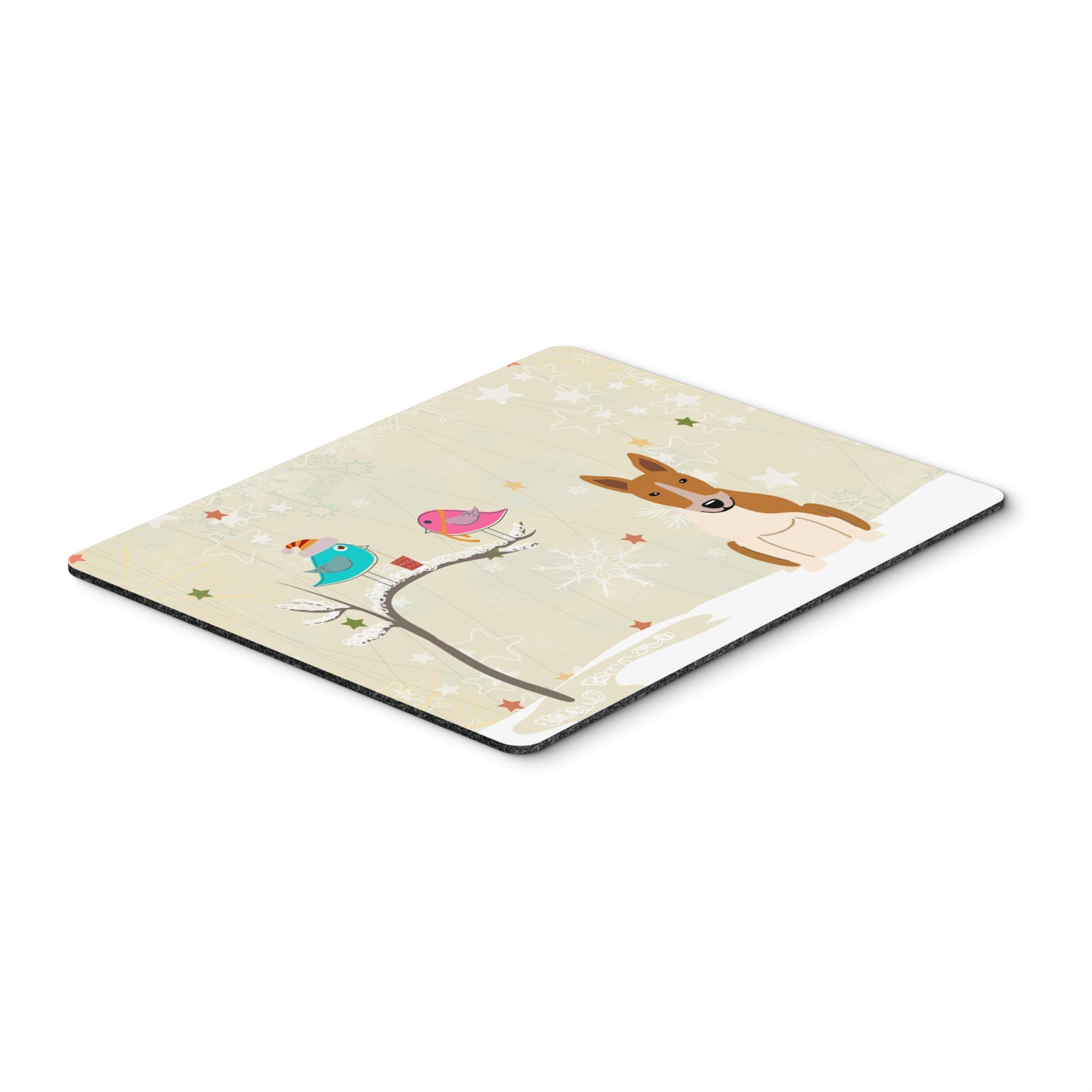 Caroline'S Treasures Christmas Presents, Bull Terrier Red White Mouse Pad,  Multicolor, 7.75X9.25 (Bb2607Mp)