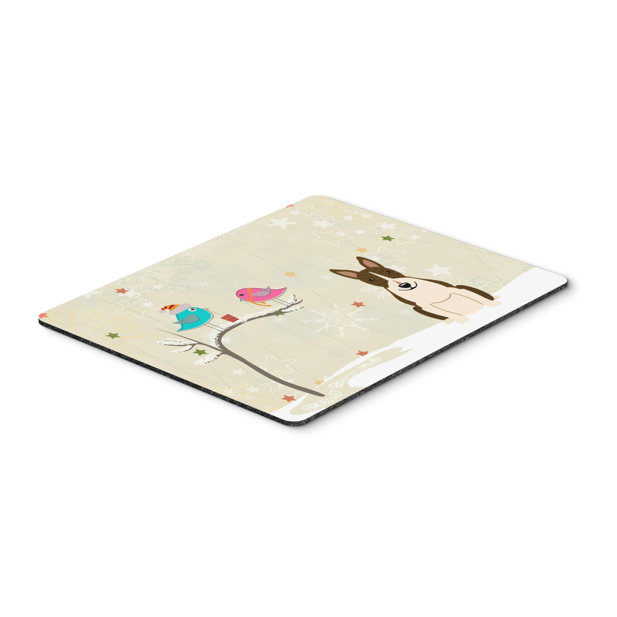 Caroline'S Treasures Christmas Presents, Bull Terrier Brindle Mouse Pad,  Multicolor, 7.75X9.25 (Bb2608Mp)