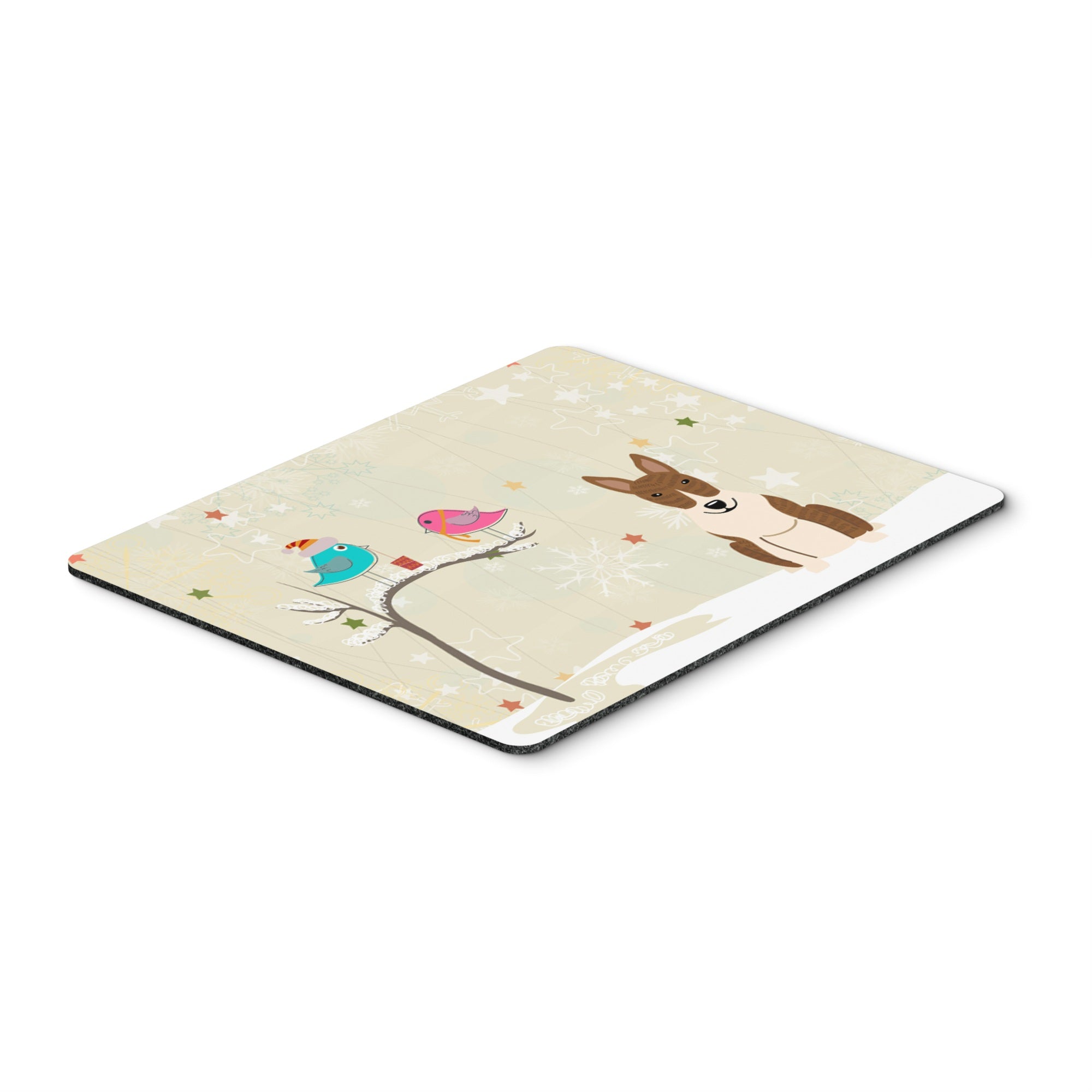 Caroline'S Treasures Christmas Presents, Bull Terrier Brindle Mouse Pad,  Multicolor, 7.75X9.25 (Bb2609Mp)