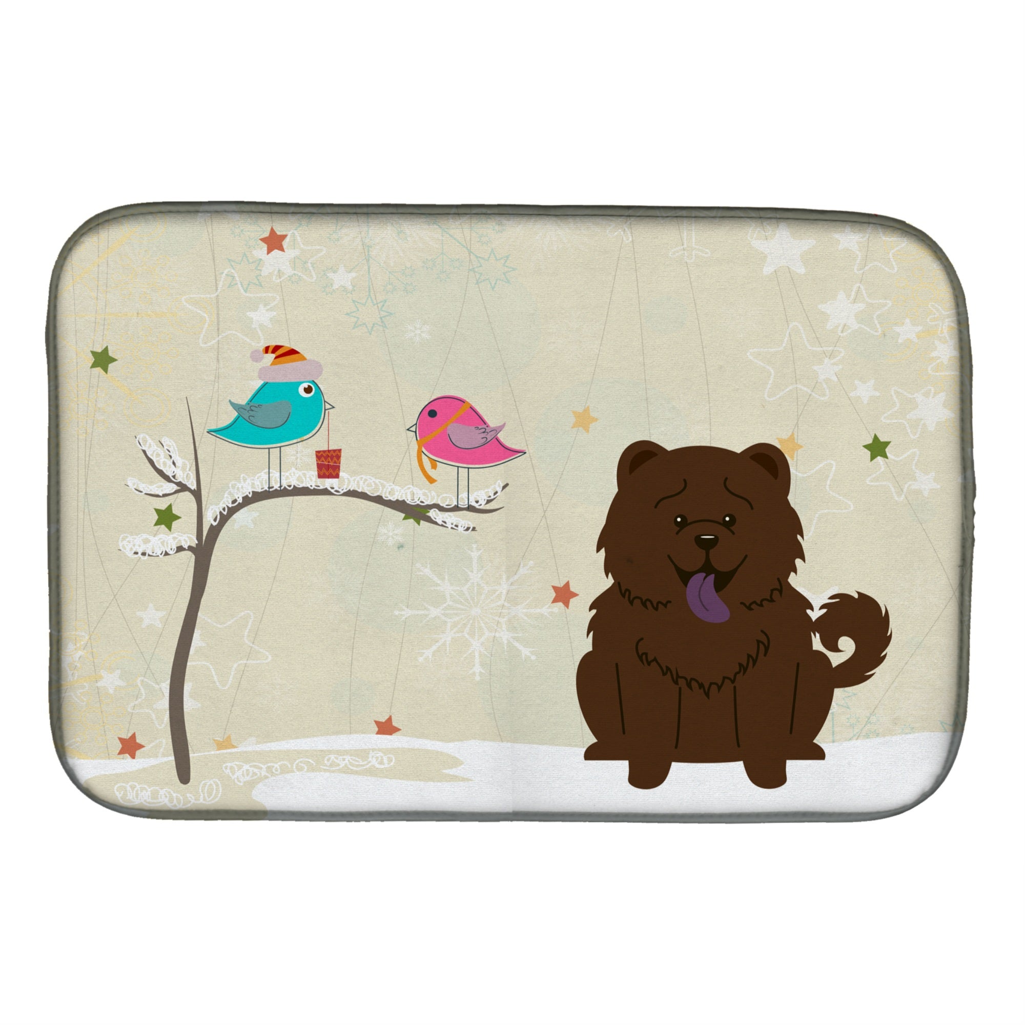 Caroline'S Treasures Adds A Touch Of Flair Dish Drying Mat, 14 X 21, Christmas Presents