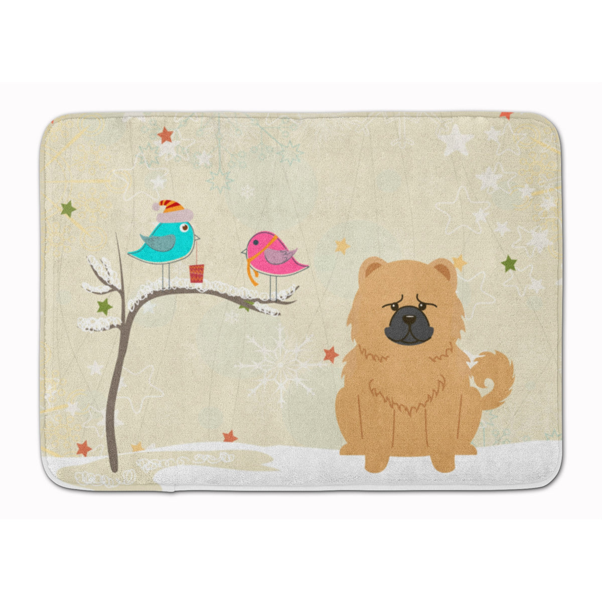 Caroline'S Treasures Christmas Presents Chow Cream, 19 X 27, Multicolor