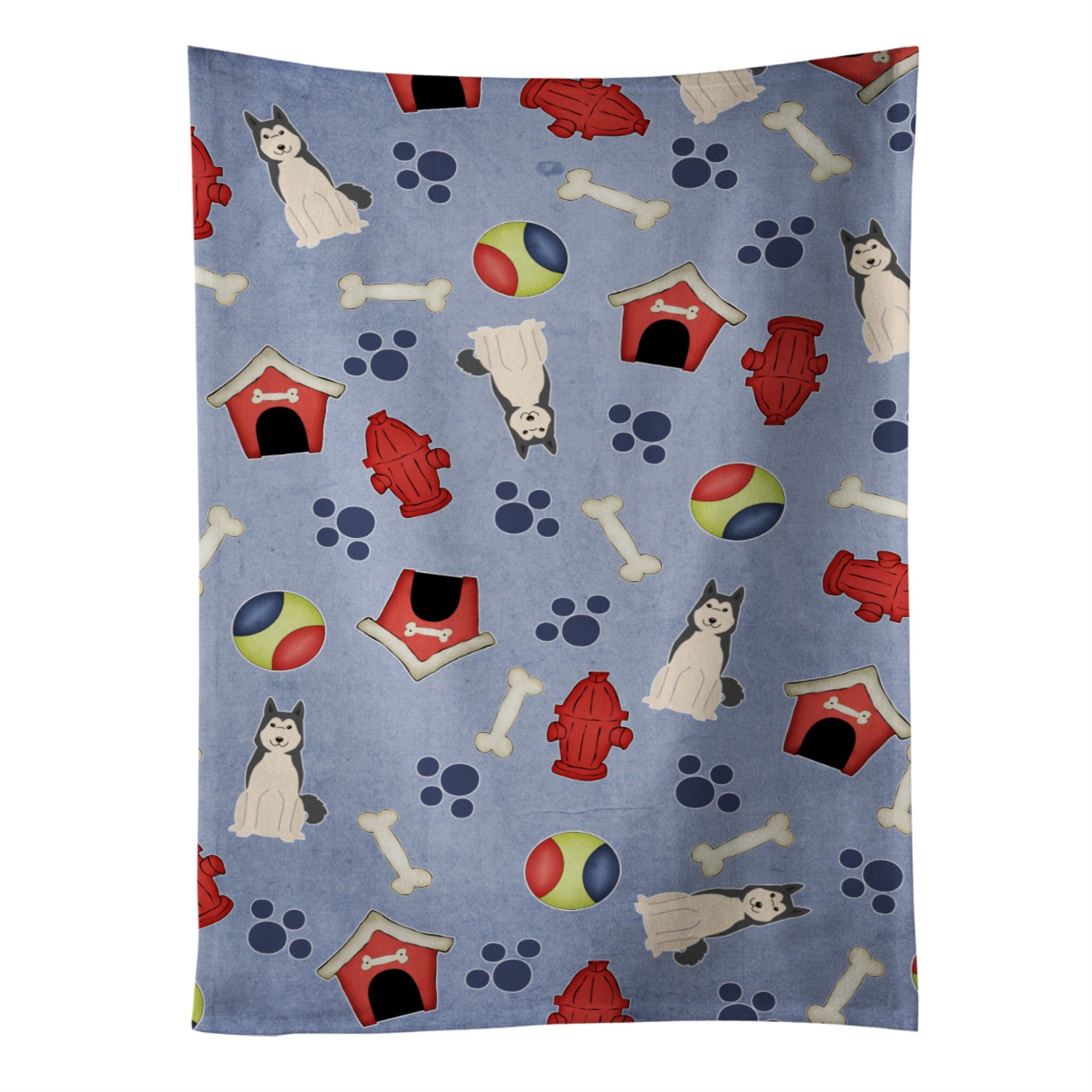 Caroline'S Treasures Bb2638Ktwl West Siberian Laika Spitz Kitchen Towel, 25 X 15, Multicolor