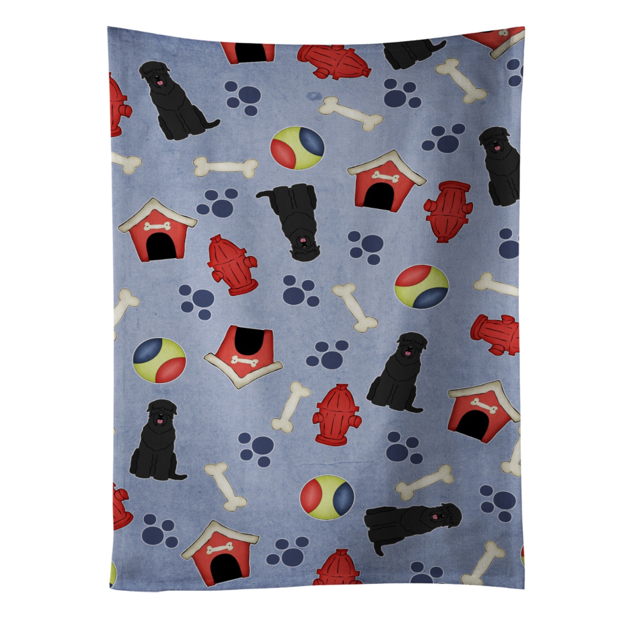 Caroline'S Treasures Bb2639Ktwl Black Russian Terrier Kitchen Towel, 25 X 15, Multicolor
