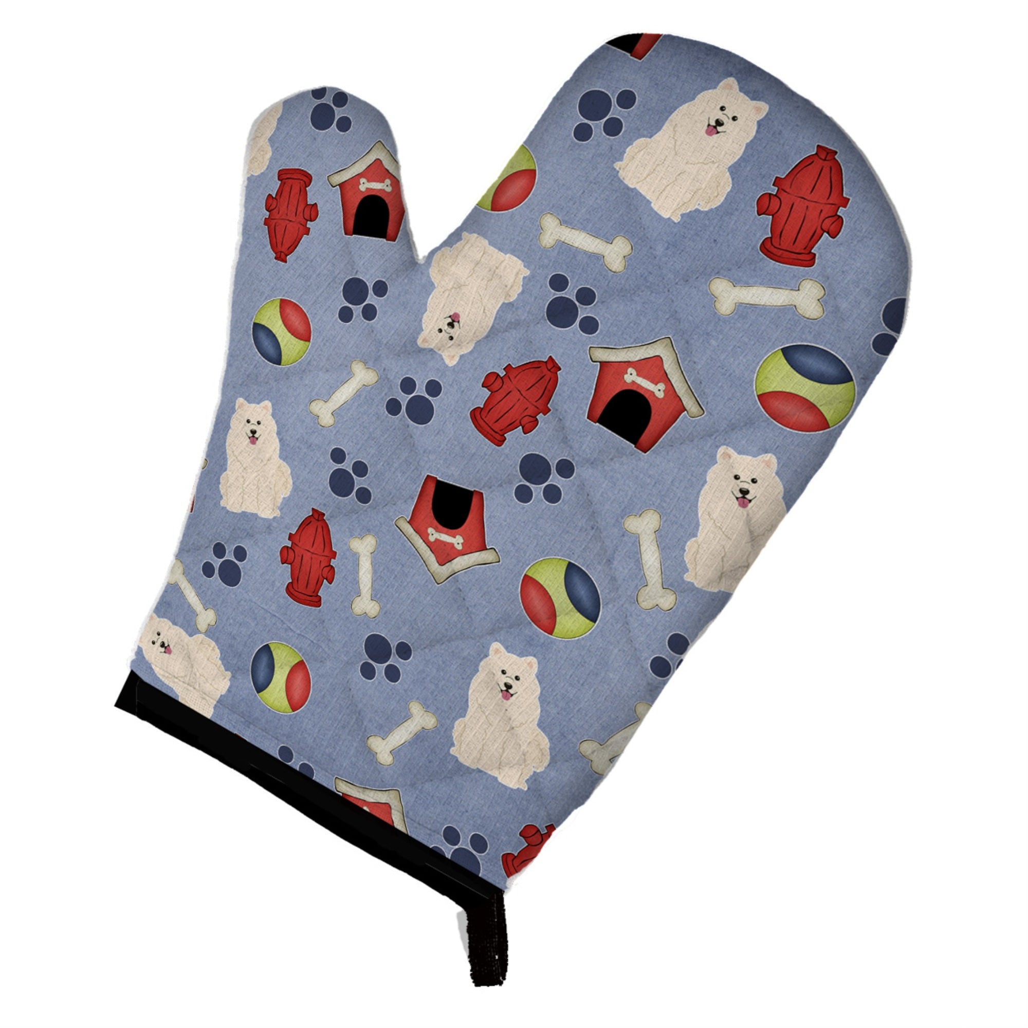 Caroline'S Treasures Bb2643Ovmt Dog House Collection Samoyed Oven Mitt, 12 By 8.5, Multicolor
