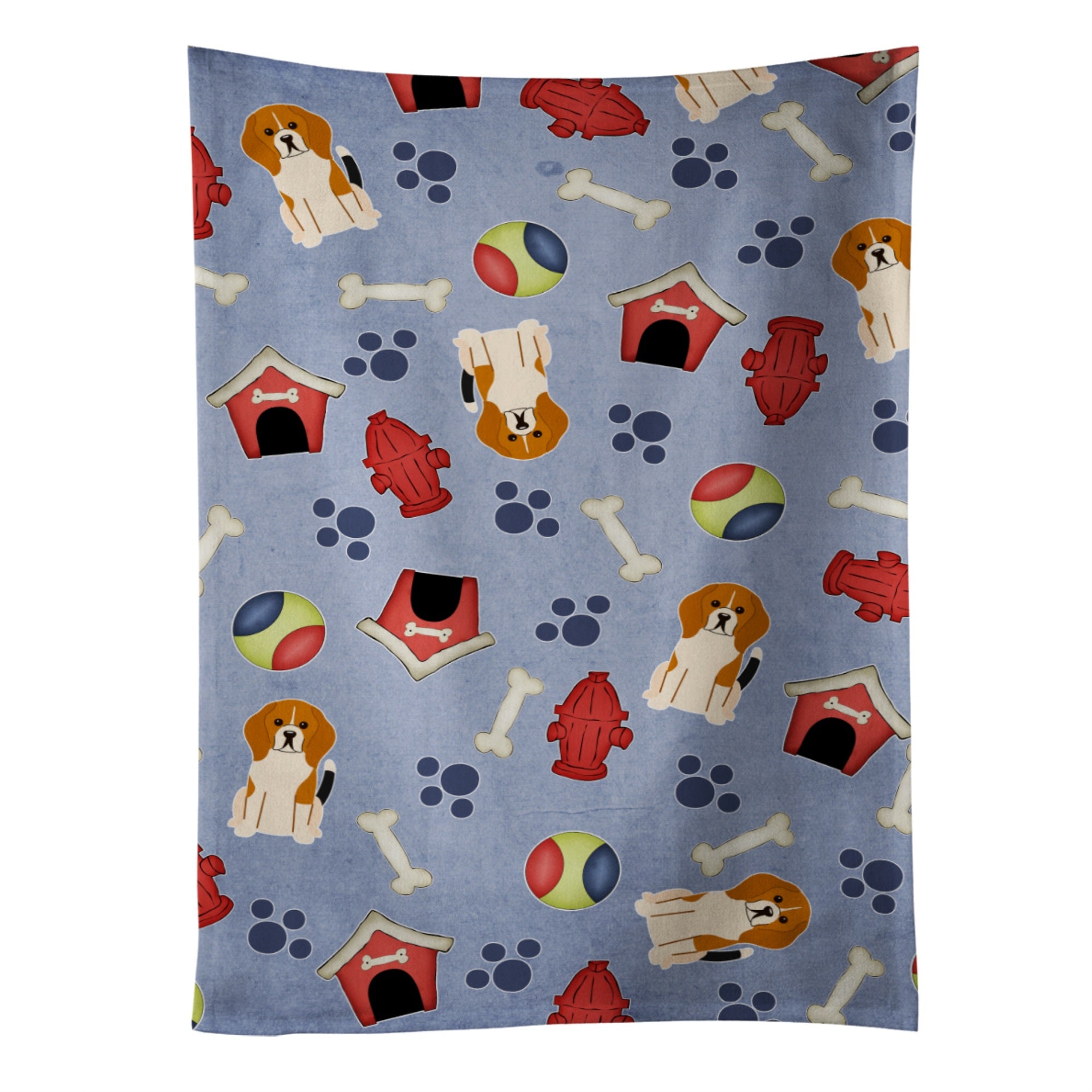Caroline'S Treasures Bb2653Ktwl Dog House Collection Beagle Tricolor Kitchen Towel, 25 X 15, Multicolor