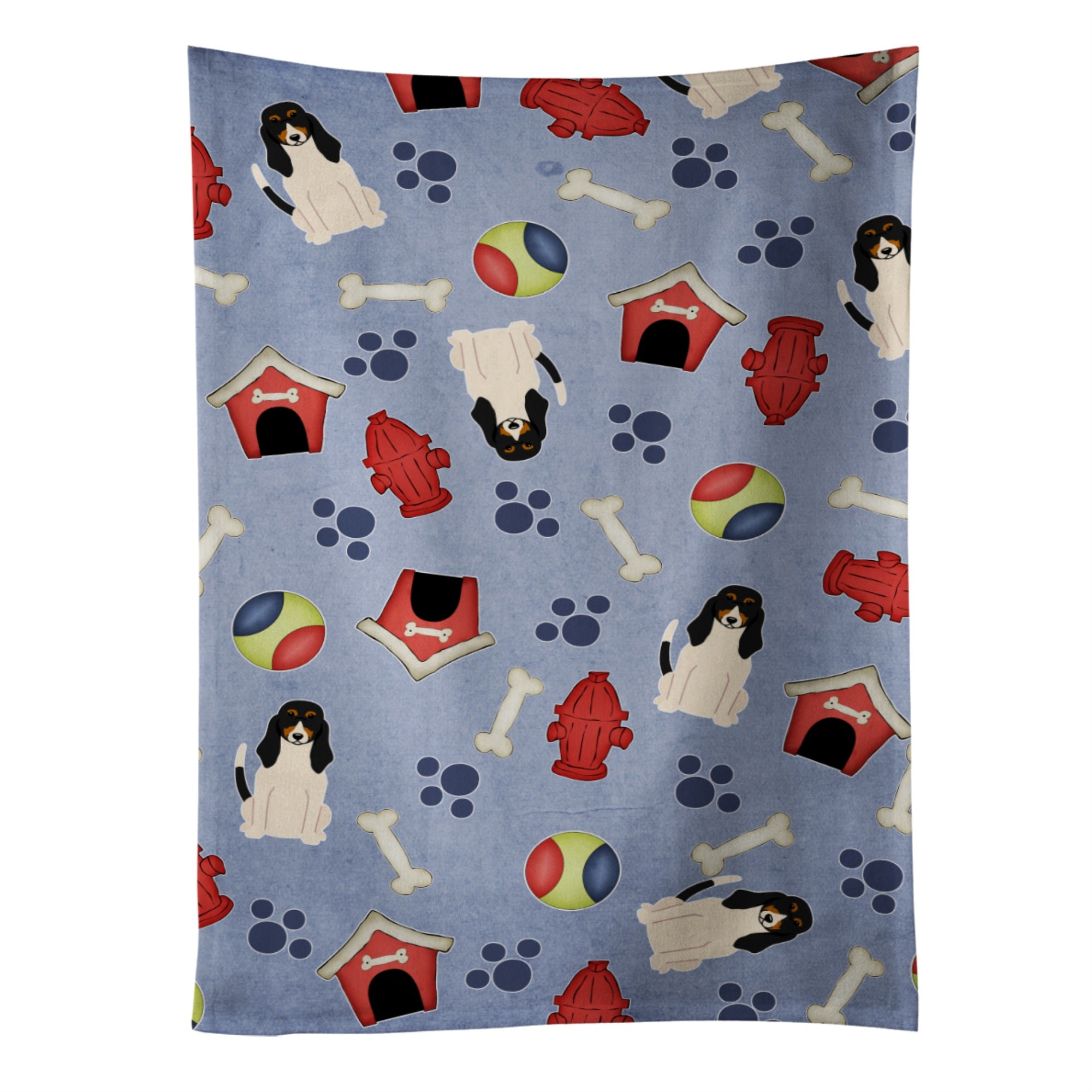 Caroline'S Treasures Bb2657Ktwl Dog House Collection Swiss Hound Kitchen Towel, 25 X 15, Multicolor