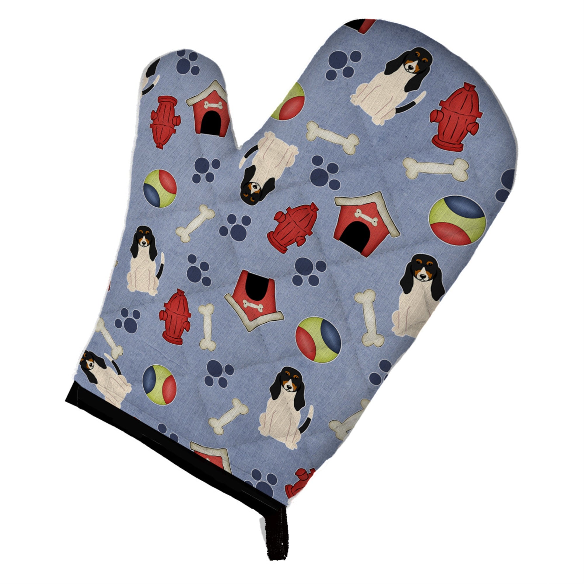 Caroline'S Treasures Bb2657Ovmt Dog House Collection Swiss Hound Oven Mitt, 12 By 8.5, Multicolor