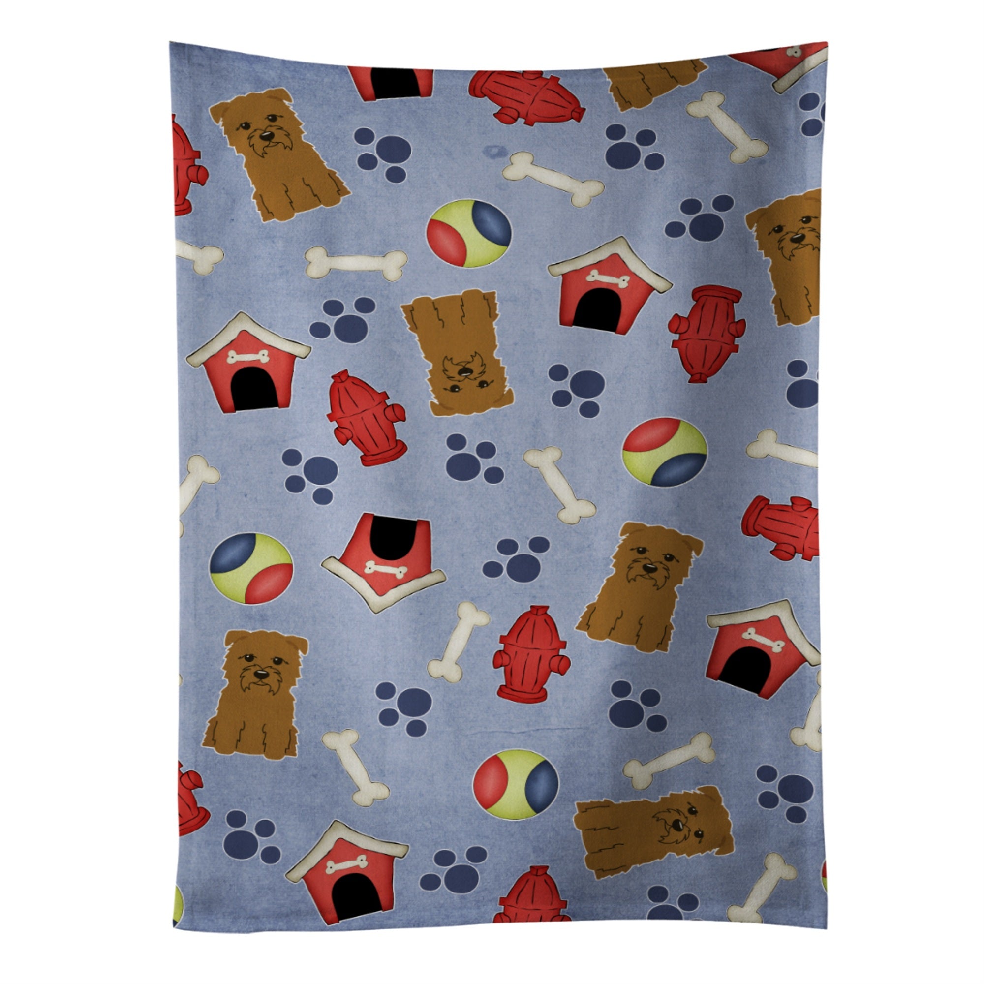 Caroline'S Treasures Bb2673Ktwl Dog House Glen Of Imal Tan Kitchen Towel, 25 X 15, Multicolor