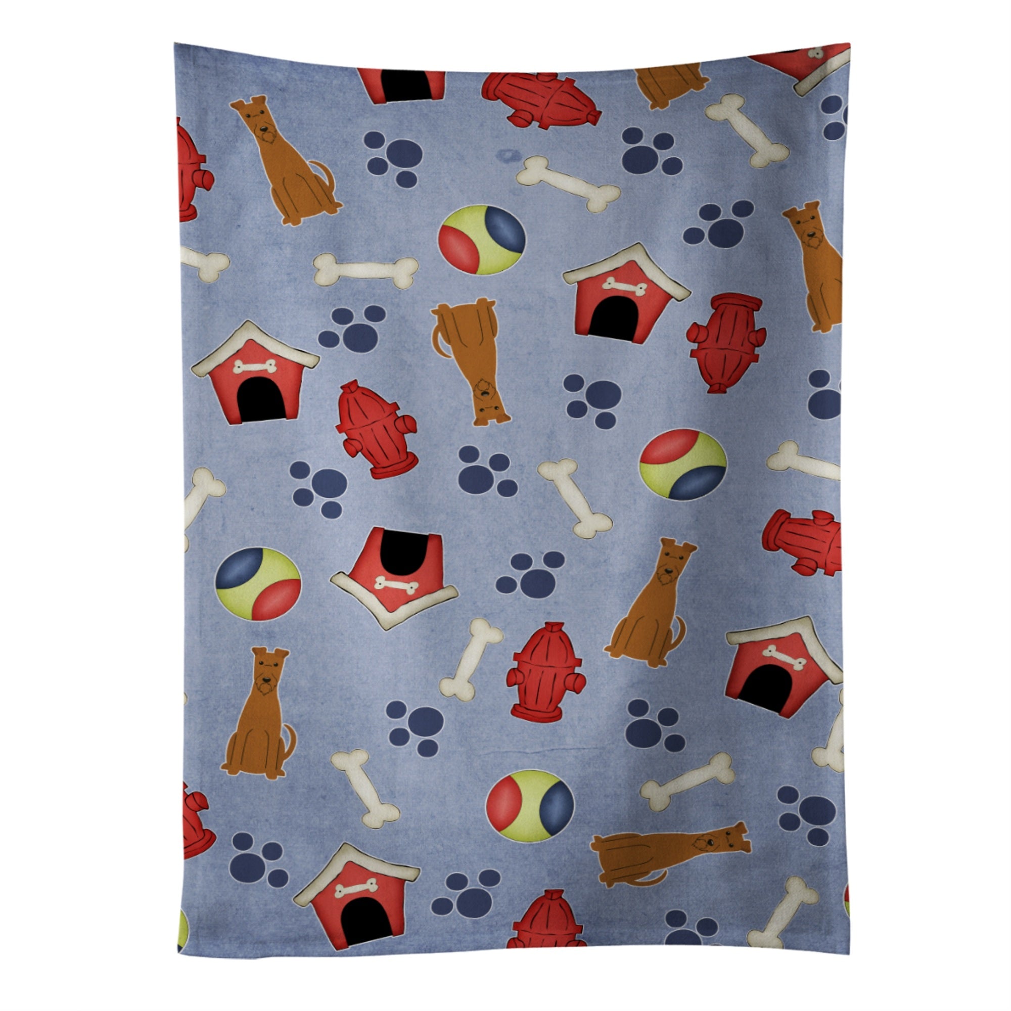 Caroline'S Treasures Bb2675Ktwl Dog House Collection Irish Terrier Kitchen Towel, 25 X 15, Multicolor