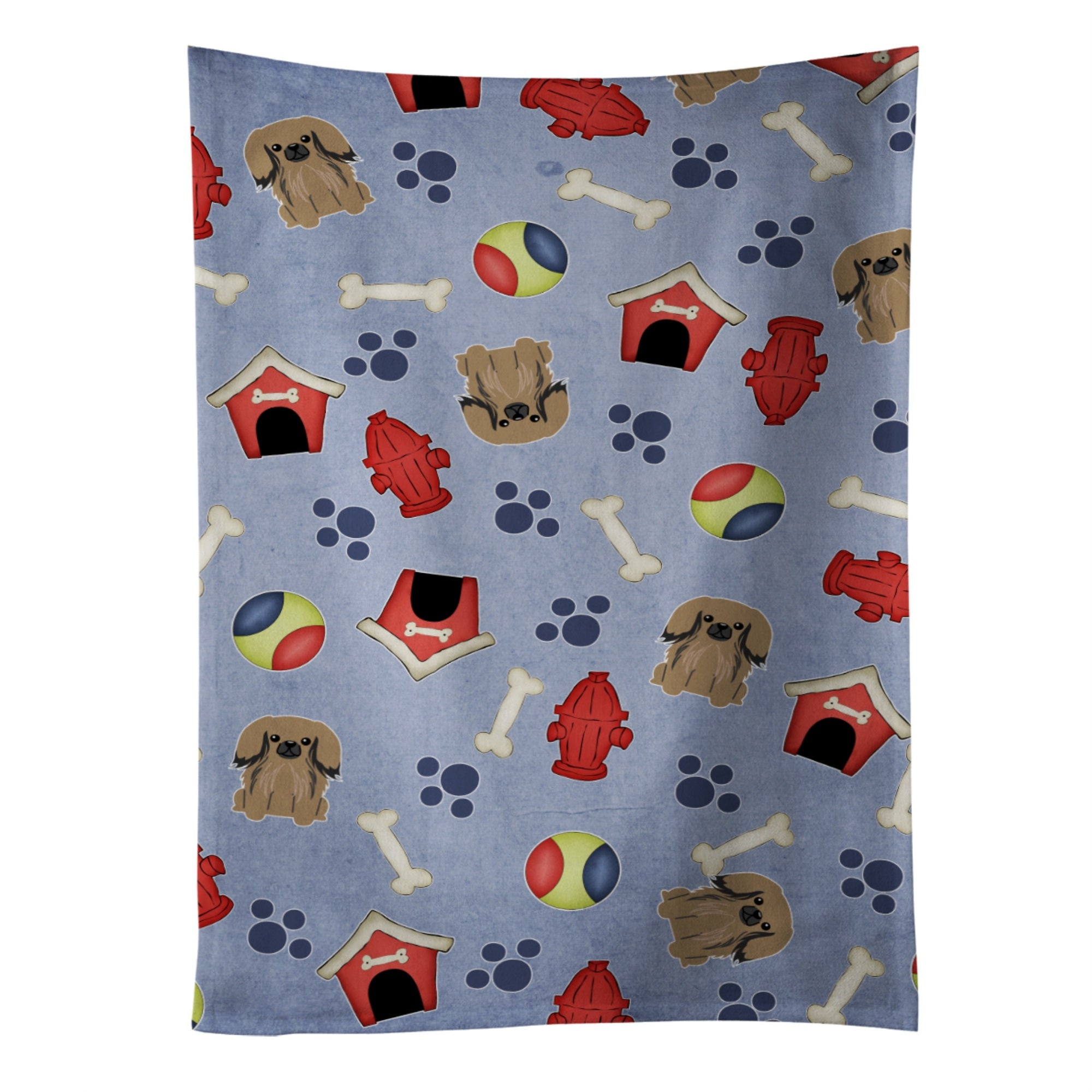 Caroline'S Treasures Bb2715Ktwl Dog House Collection Pekingnese Tan Kitchen Towel, 25 X 15, Multicolor