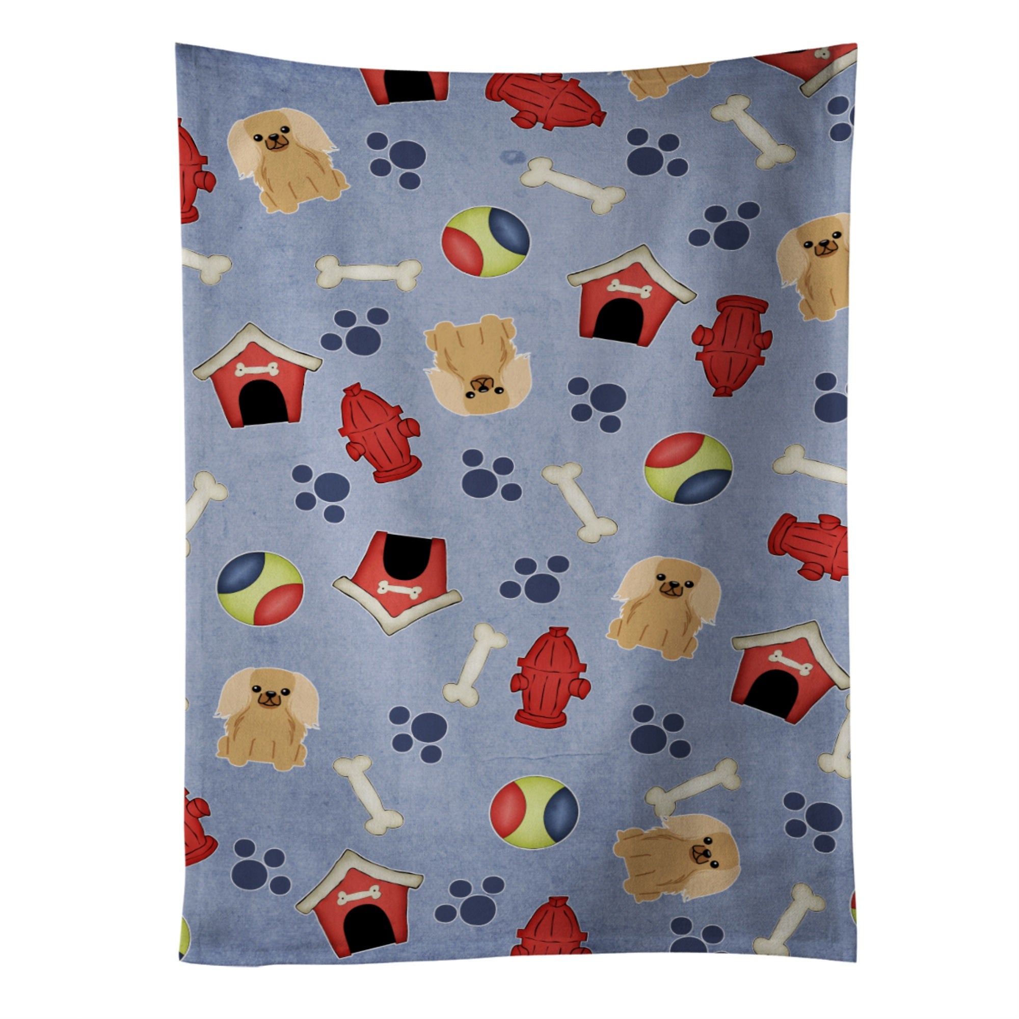 Caroline'S Treasures Bb2717Ktwl Dog House Pekingnese Fawn Sable Kitchen Towel, 25 X 15, Multicolor