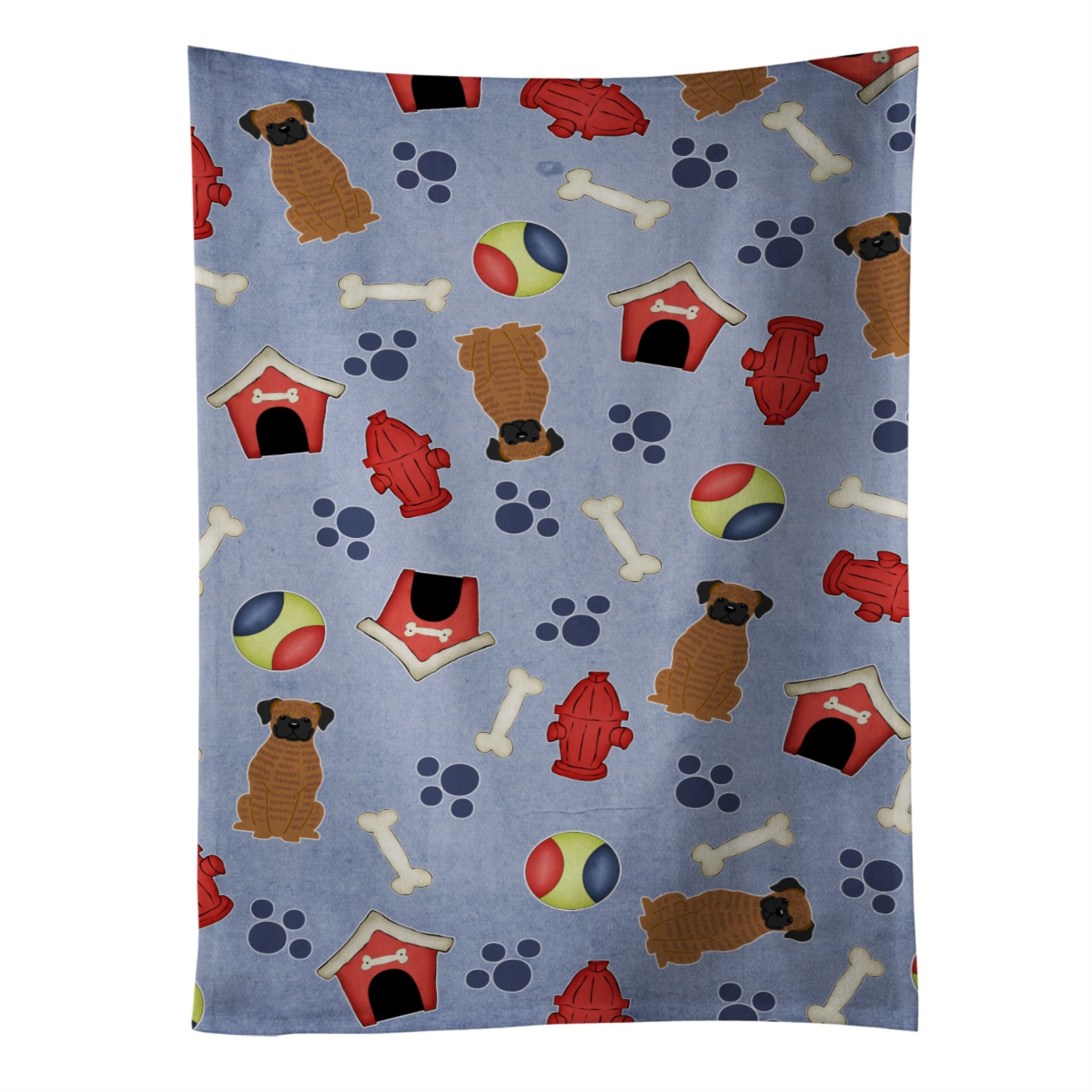 Caroline'S Treasures Bb2730Ktwl Dog House Collection Brindle Boxer Kitchen Towel, 25 X 15, Multicolor