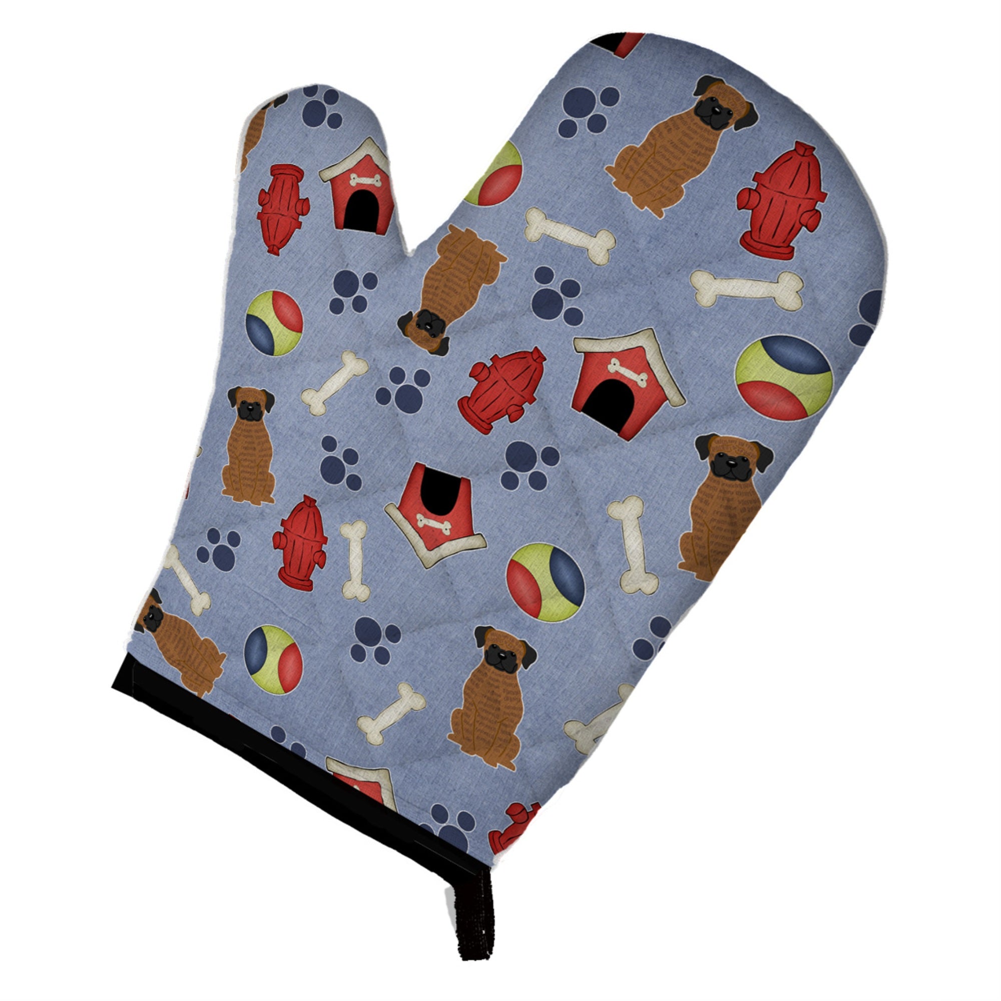 Caroline'S Treasures Bb2730Ovmt Dog House Collection Brindle Boxer Oven Mitt, 12 By 8.5, Multicolor