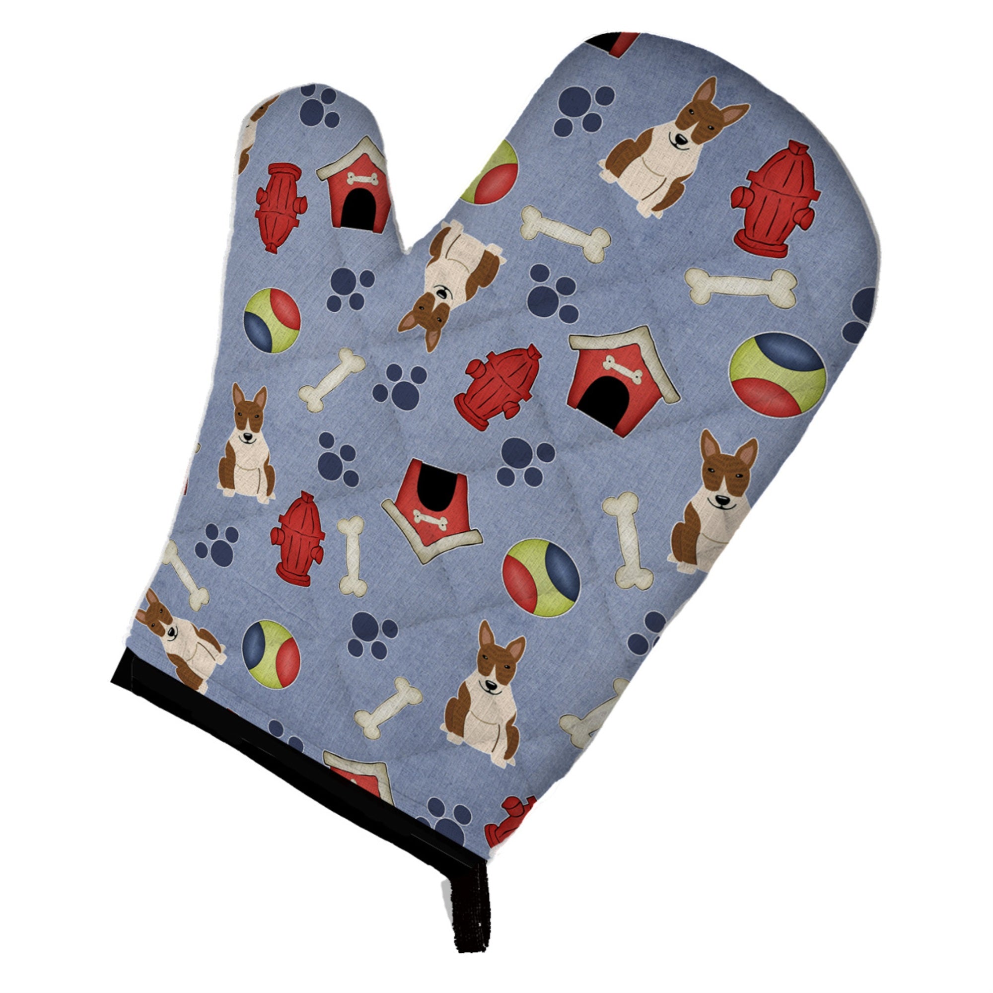 Caroline'S Treasures Bb2750Ovmt Dog House Collection Bull Terrier Brindle Oven Mitt, 12 By 8.5, Multicolor