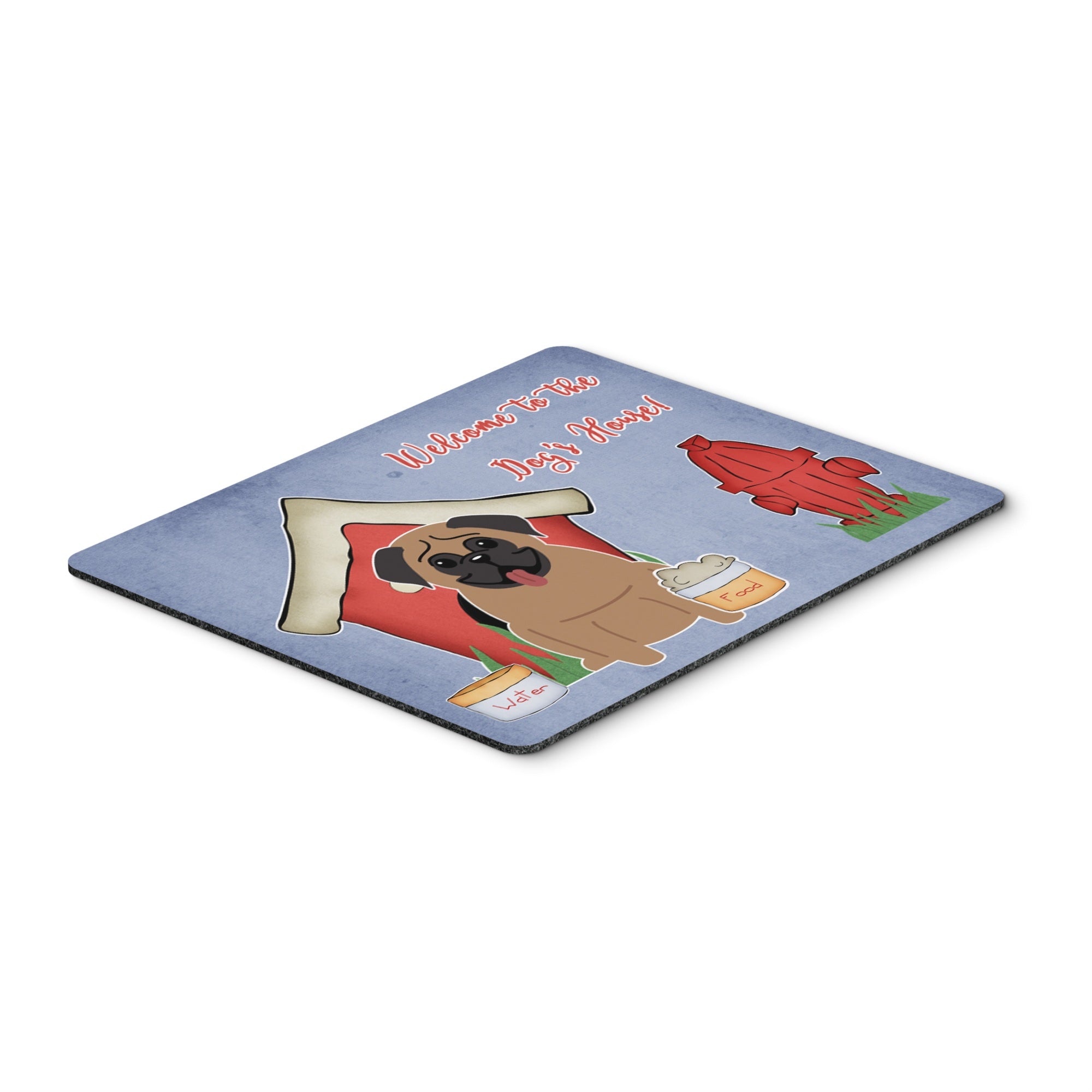 Caroline'S Treasures Dog House Collection Pug Brown Mouse Pad,  Multicolor, 7.75X9.25 (Bb2759Mp)