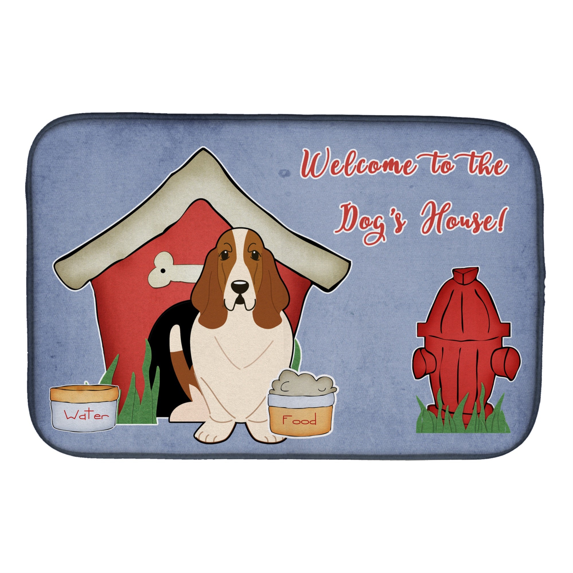 Caroline'S Treasures Bb2775Ddm Dish Drying Mat, 14 X 21, Dog House