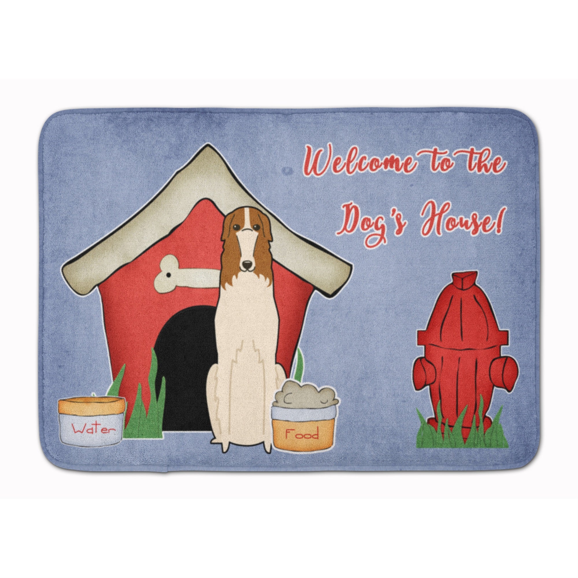 Caroline'S Treasures Dog House Collection Borzoi Floor Mat, 19 X 27, Multicolor