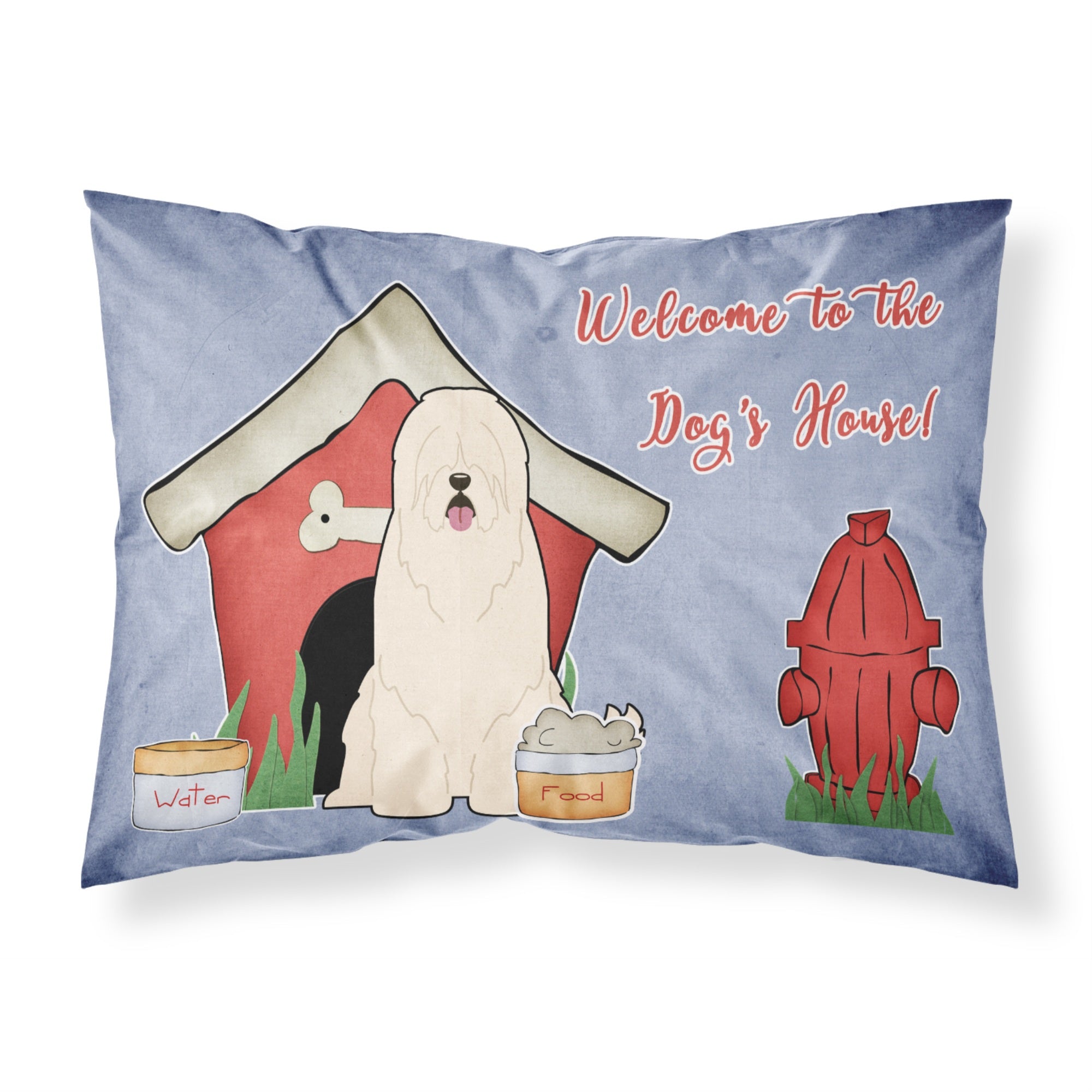 Caroline'S Treasures Dog House Collection South Russian Sheepdog Fabric Standard Pillowcase Bb2778Pillowcase, Multicolor