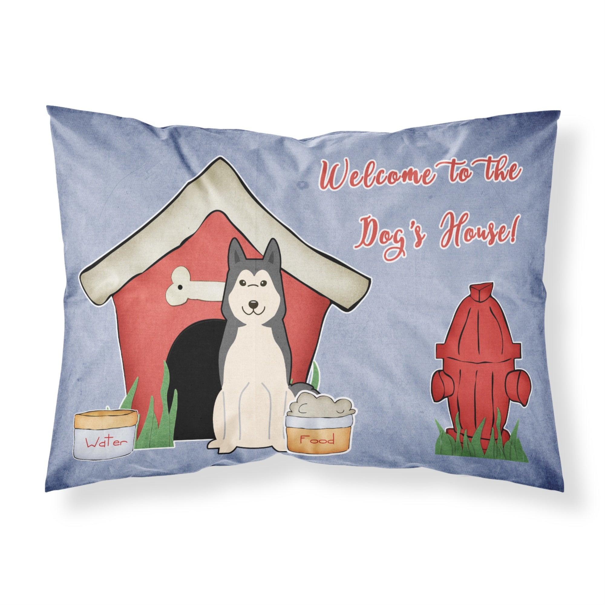 Caroline'S Treasures Dog House Collection West Siberian Laika Spitz Fabric Standard Pillowcase Bb2779Pillowcase, Multicolor