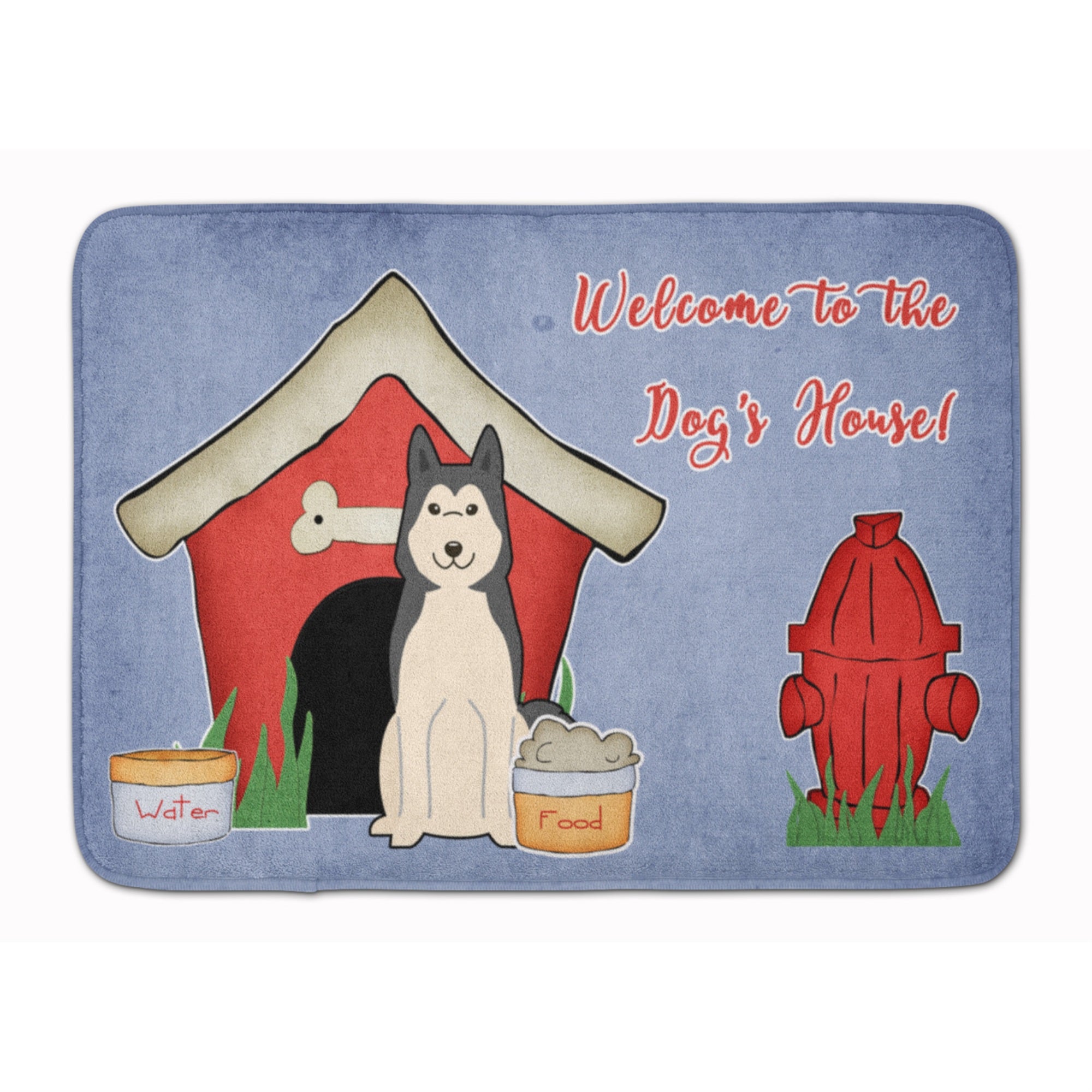 Caroline'S Treasures Dog House West Siberian Laika Spitz Floor Mat, 19 X 27, Multicolor
