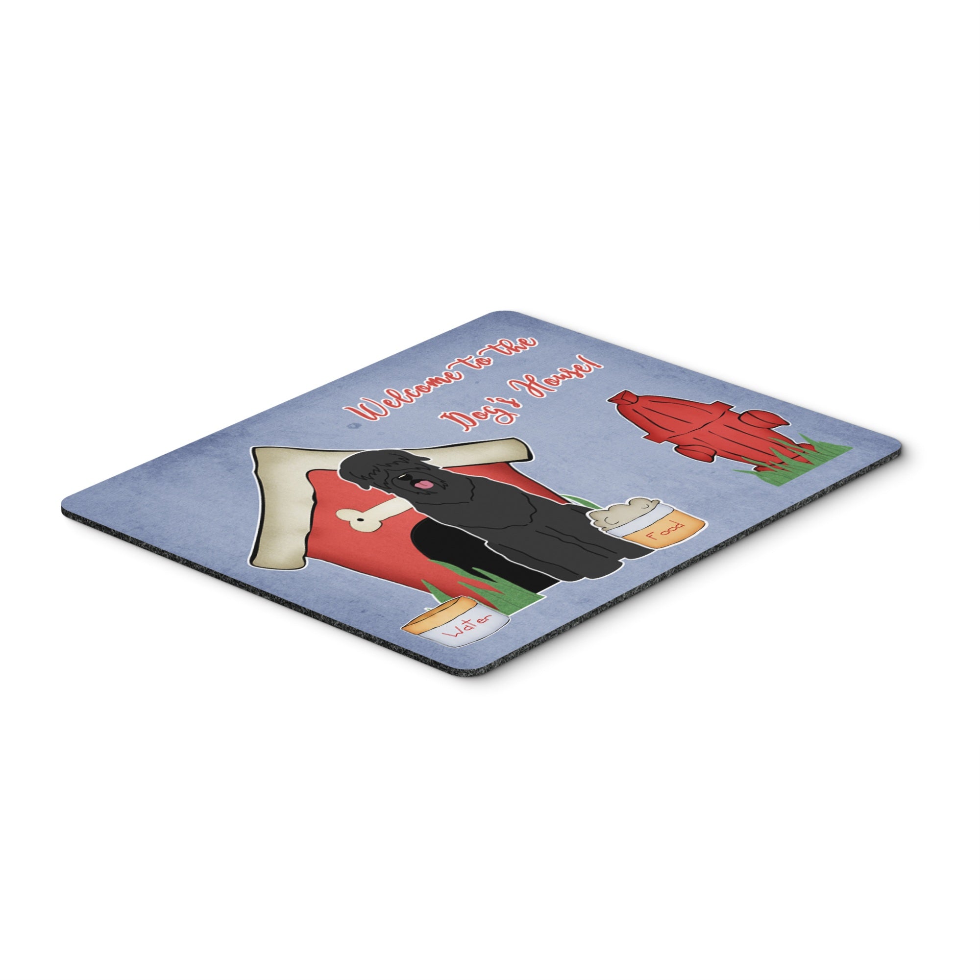 Caroline'S Treasures Dog House Collection Black Russian Terrier Mouse Pad,  Multicolor, 7.75X9.25 (Bb2780Mp)