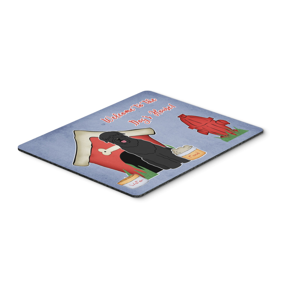 Caroline'S Treasures Dog House Collection Black Russian Terrier Mouse Pad,  Multicolor, 7.75X9.25 (Bb2780Mp)