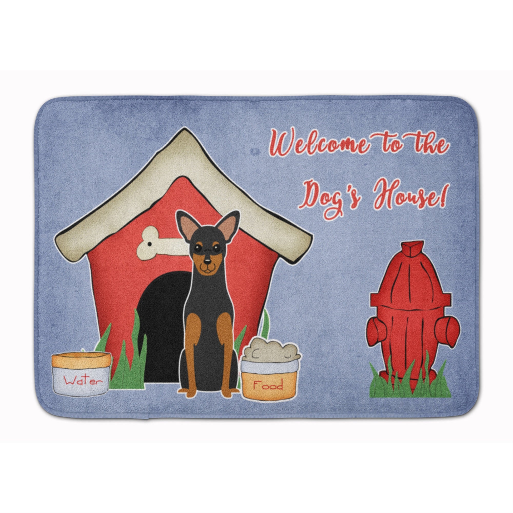 Caroline'S Treasures Dog House Collection Manchester Terrier Floor Mat, 19 X 27, Multicolor