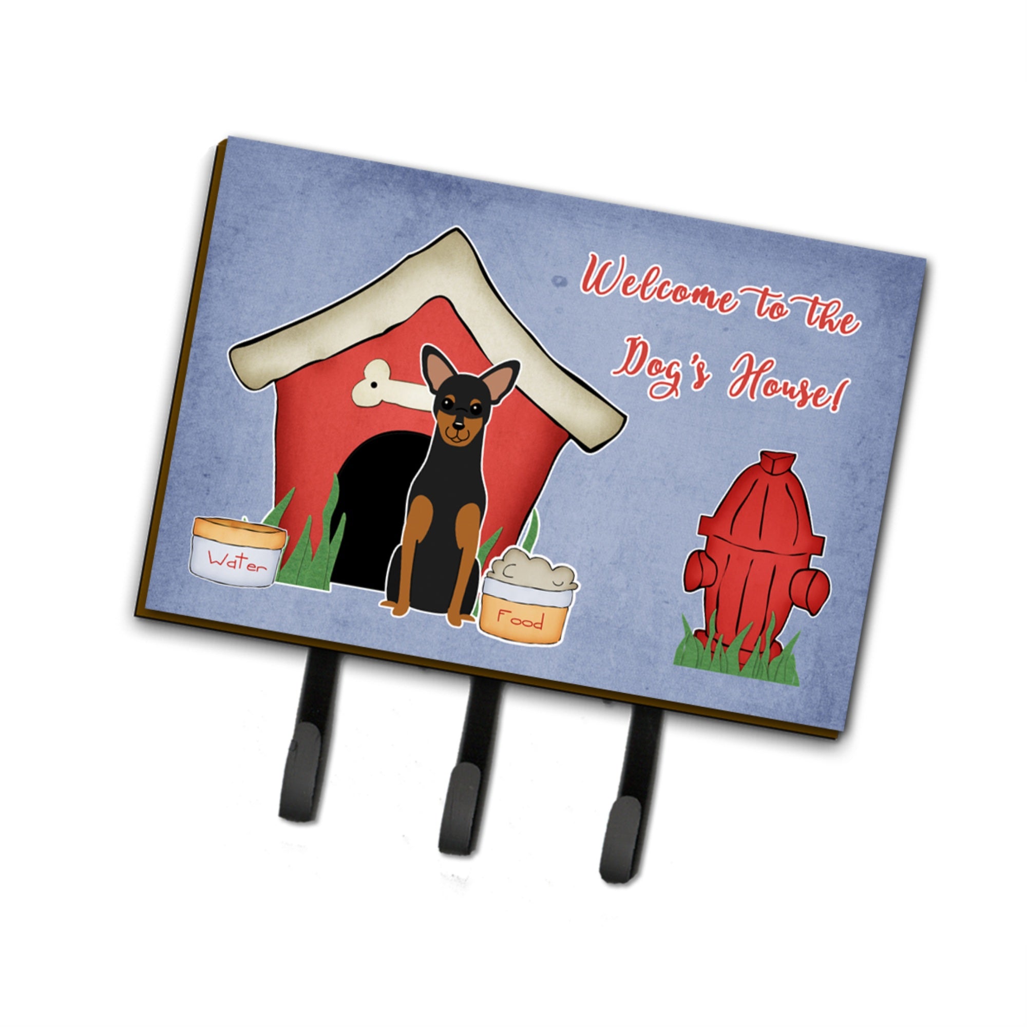 Caroline'S Treasures Dog House Collection Manchester Terrier Leash Or Key Holder Bb2782Th68, Triple, Multicolor