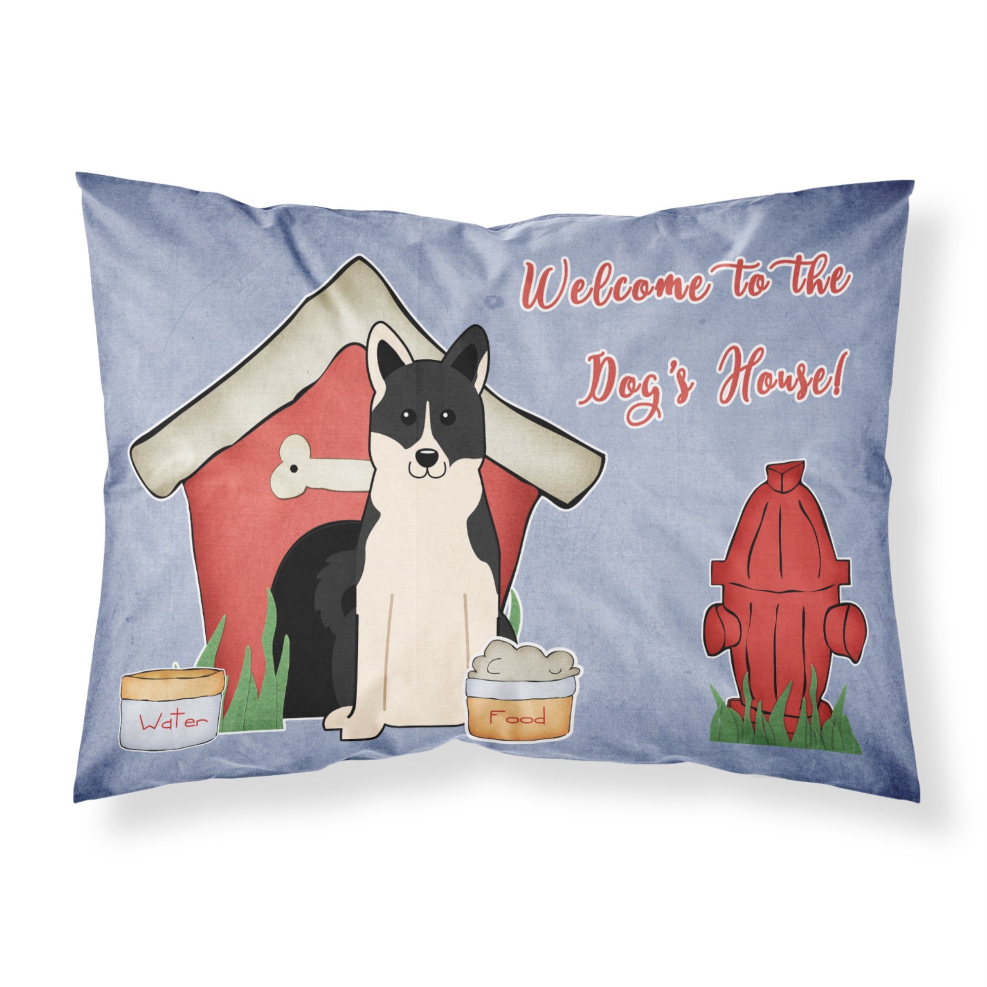 Caroline'S Treasures Dog House Collection Russo-European Laika Spitz Fabric Standard Pillowcase Bb2783Pillowcase, Multicolor