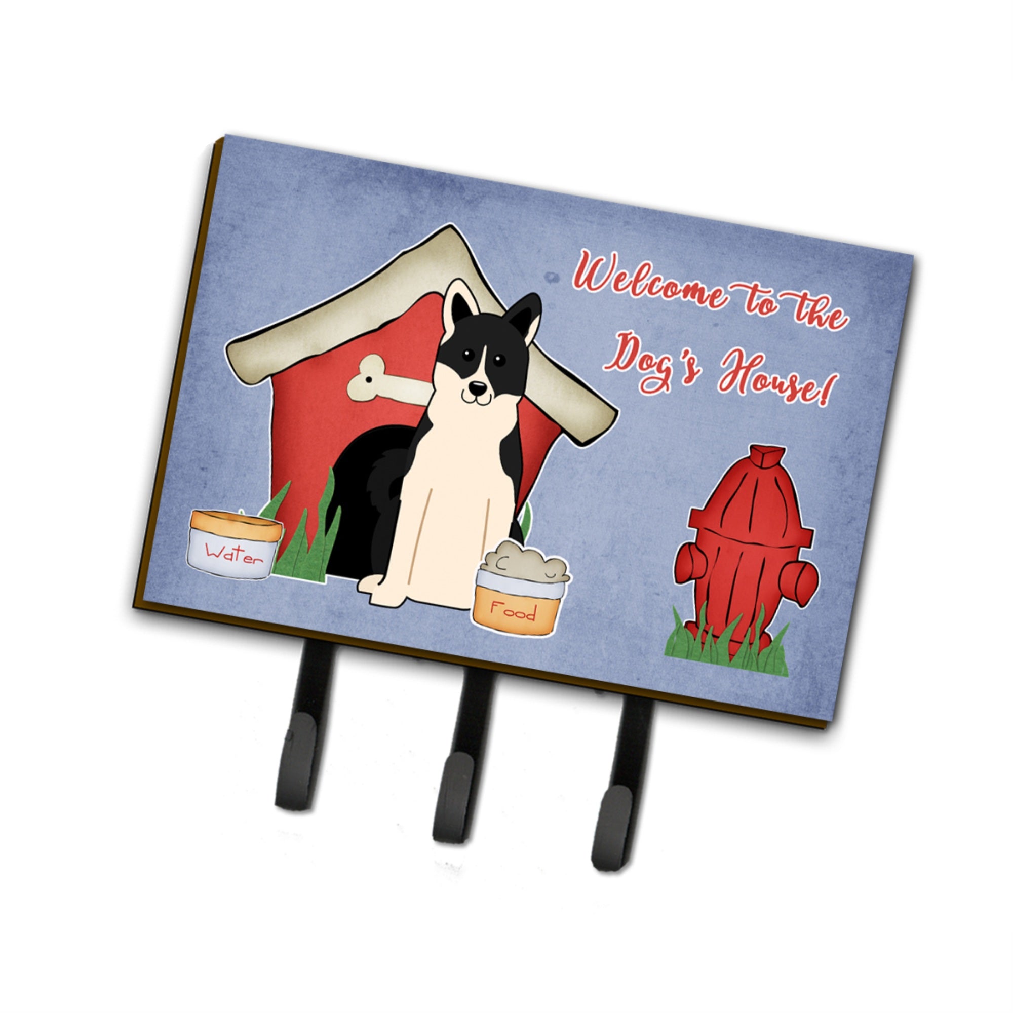 Caroline'S Treasures Dog House Collection Russo-European Laika Spitz Leash Or Key Holder Bb2783Th68, Triple, Multicolor
