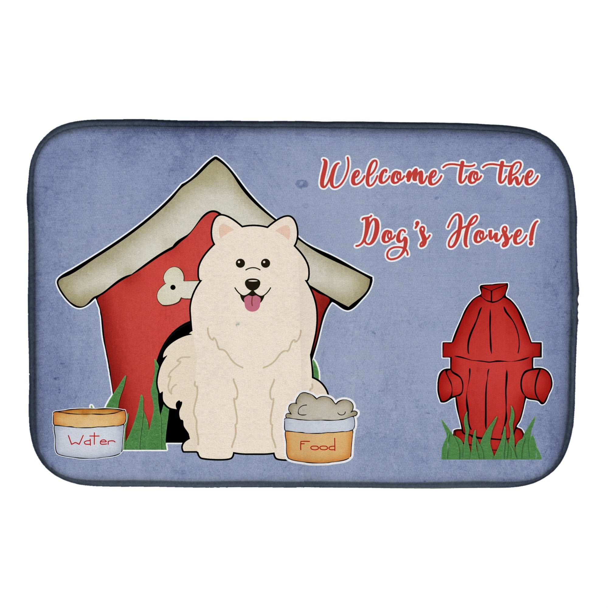 Caroline'S Treasures Bb2784Ddm Dish Drying Mat, 14 X 21, Dog House