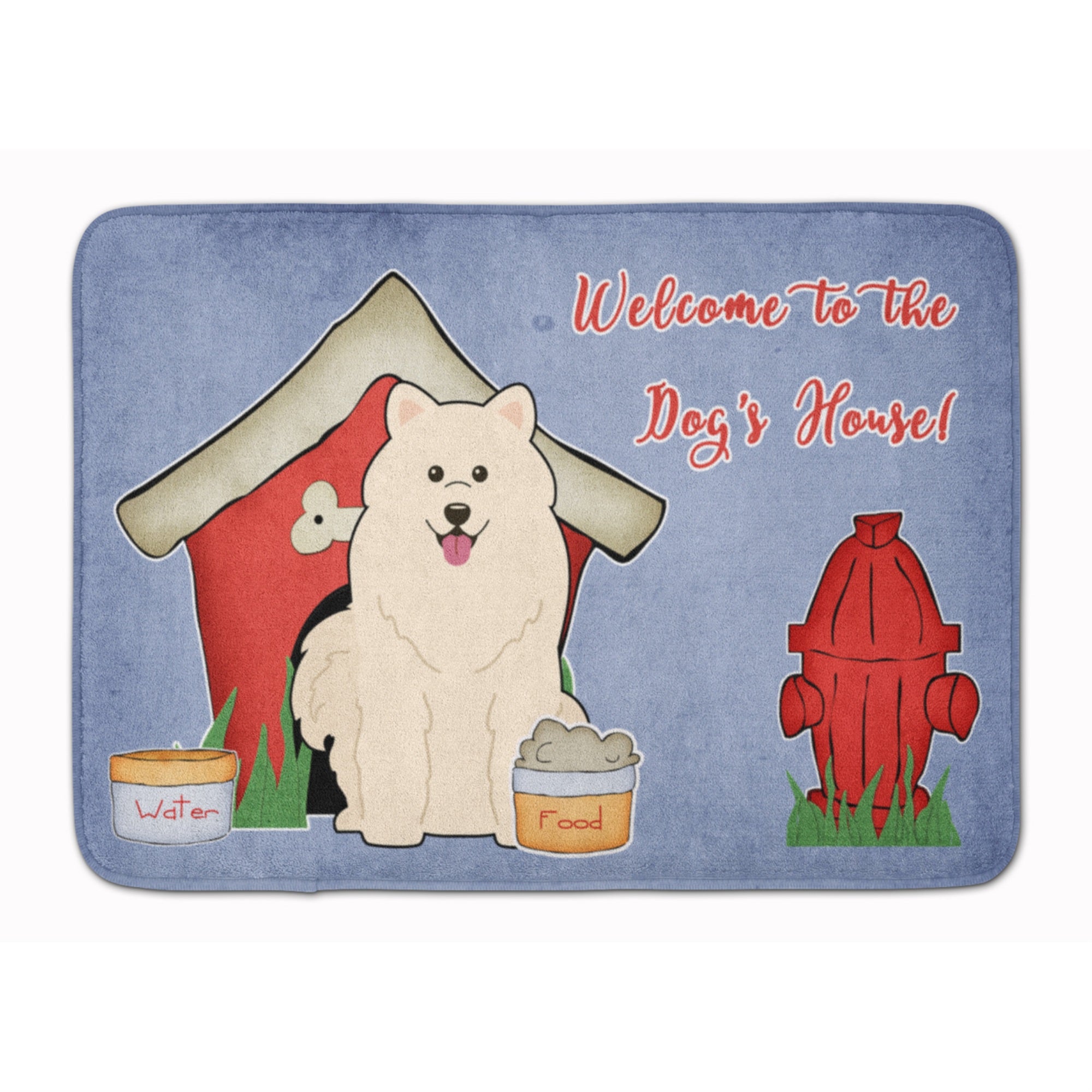 Caroline'S Treasures Dog House Collection Samoyed Floor Mat, 19 X 27, Multicolor