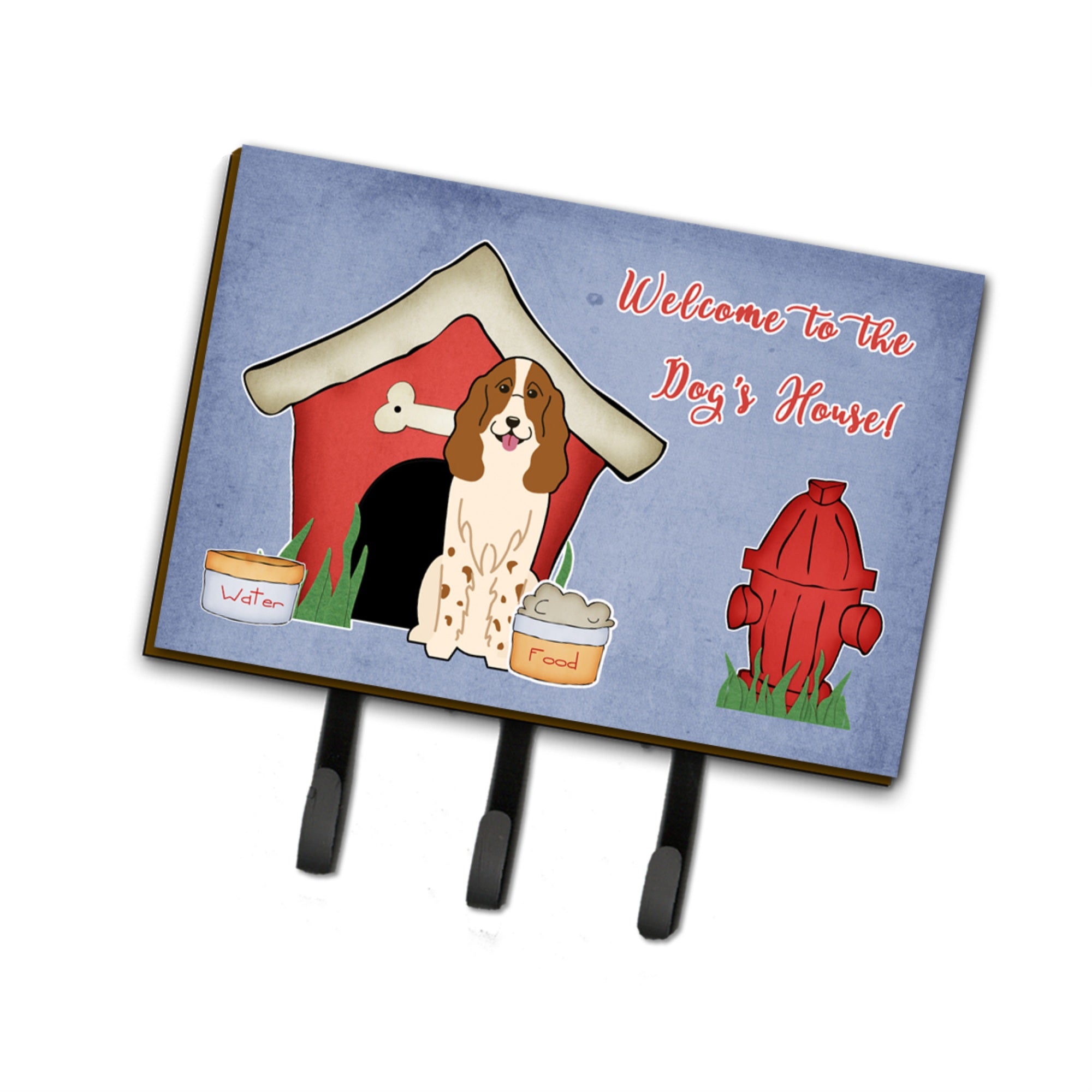 Caroline'S Treasures Dog House Collection Russian Spaniel Leash Or Key Holder Bb2785Th68, Triple