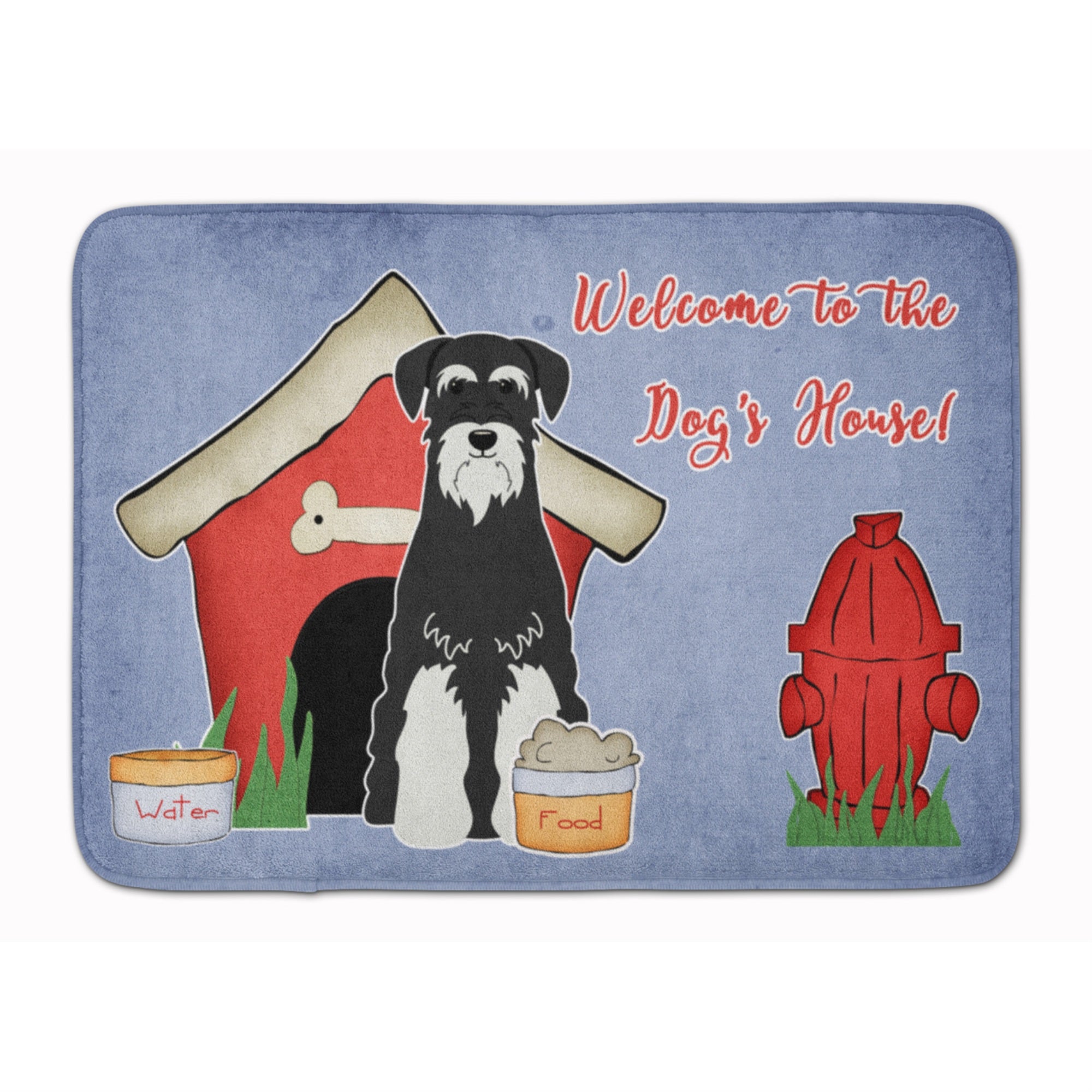 Caroline'S Treasures Dog House Standard Schnauzer Floor Mat, 19 X 27, Multicolor