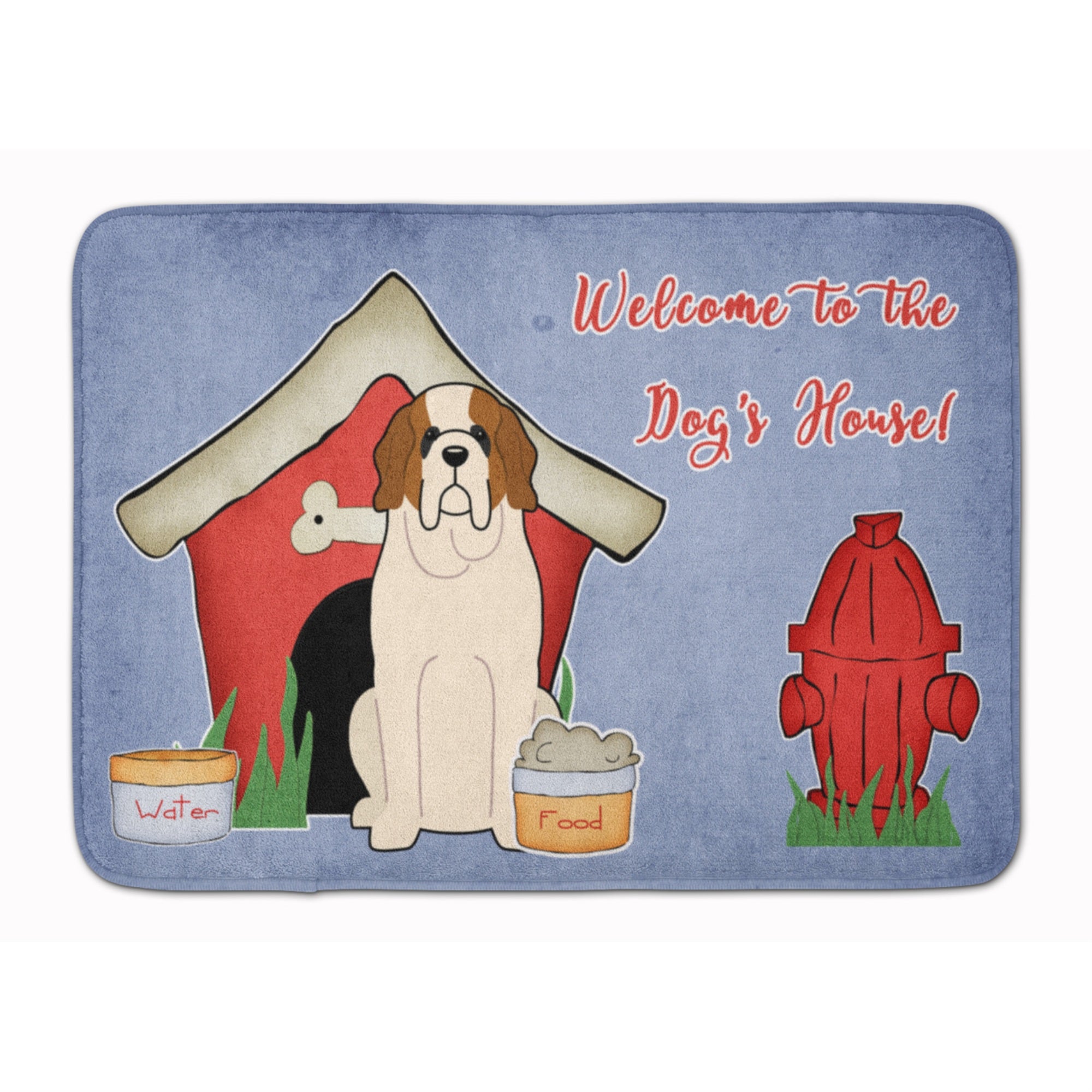 Caroline'S Treasures Dog House Collection Saint Bernard Floor Mat, 19 X 27, Multicolor