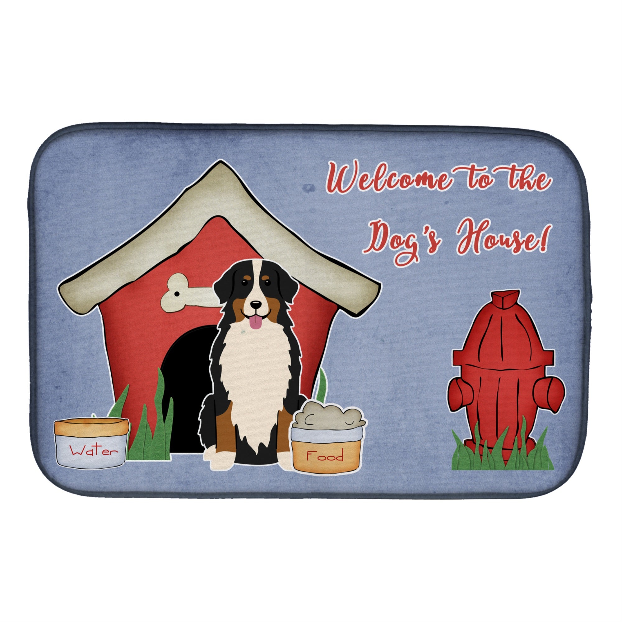 Caroline'S Treasures House Collection Bernese Mountain Dog Dish Drying Mat, 14 X 21