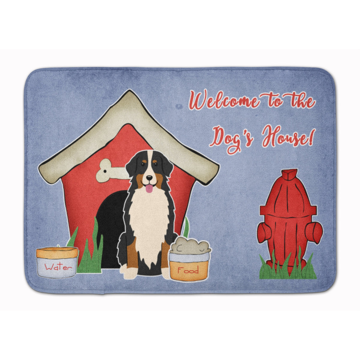 Caroline'S Treasures House Bernese Mountain Dog Floor Mat, 19 X 27, Multicolor