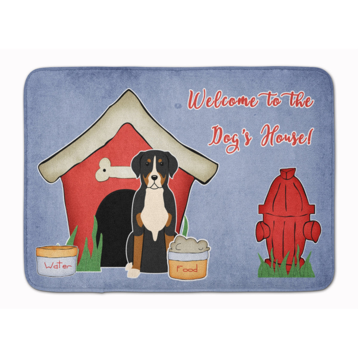 Caroline'S Treasures House Greater Swiss Mountain Dog Floor Mat, 19 X 27, Multicolor